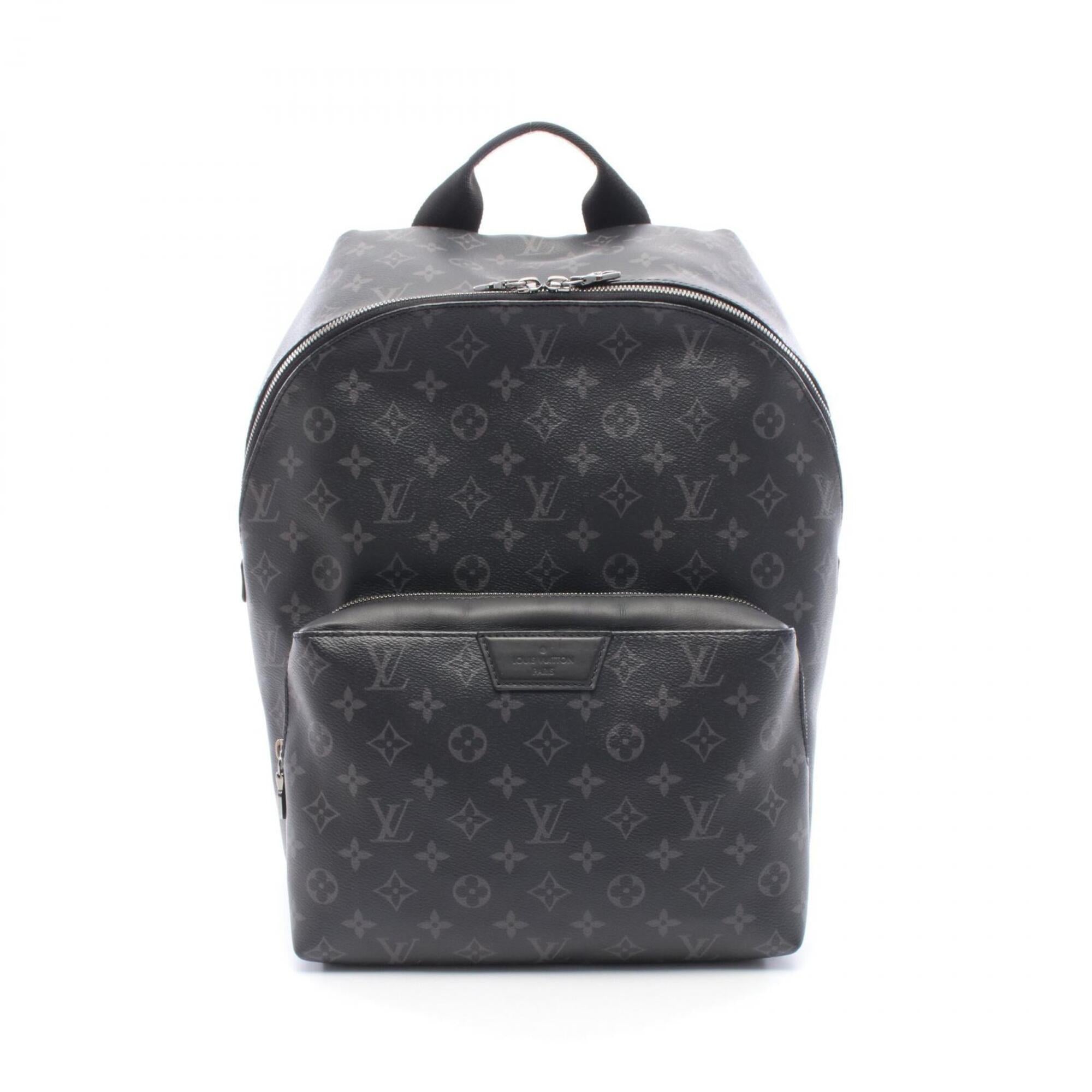 Louis Vuitton Black Monogram Eclipse Monogram Eclipse Leather Backpack (Pre-Owned)