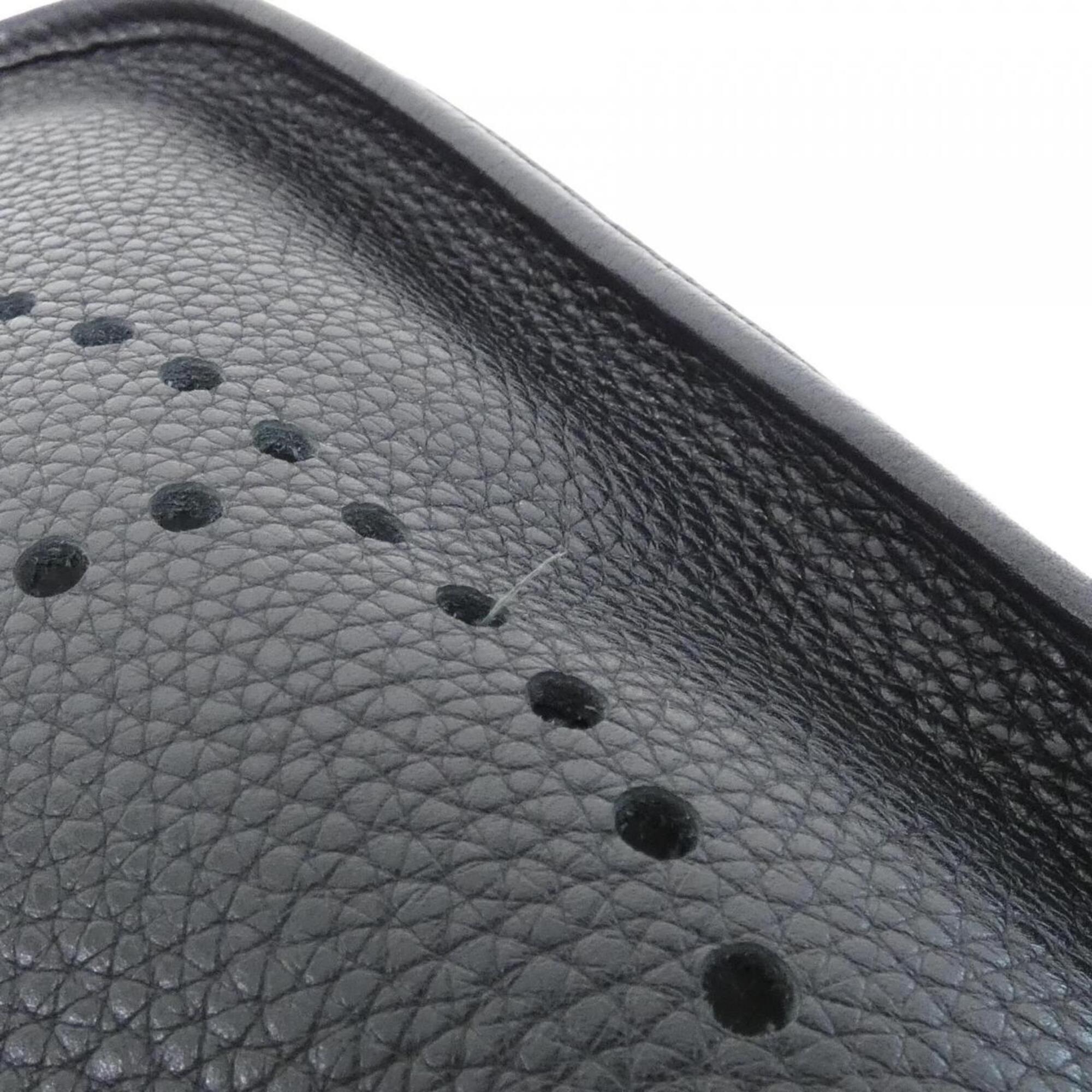 Hermes Black Taurillon Clemence Leather Shoulder Bag (Pre-Owned)