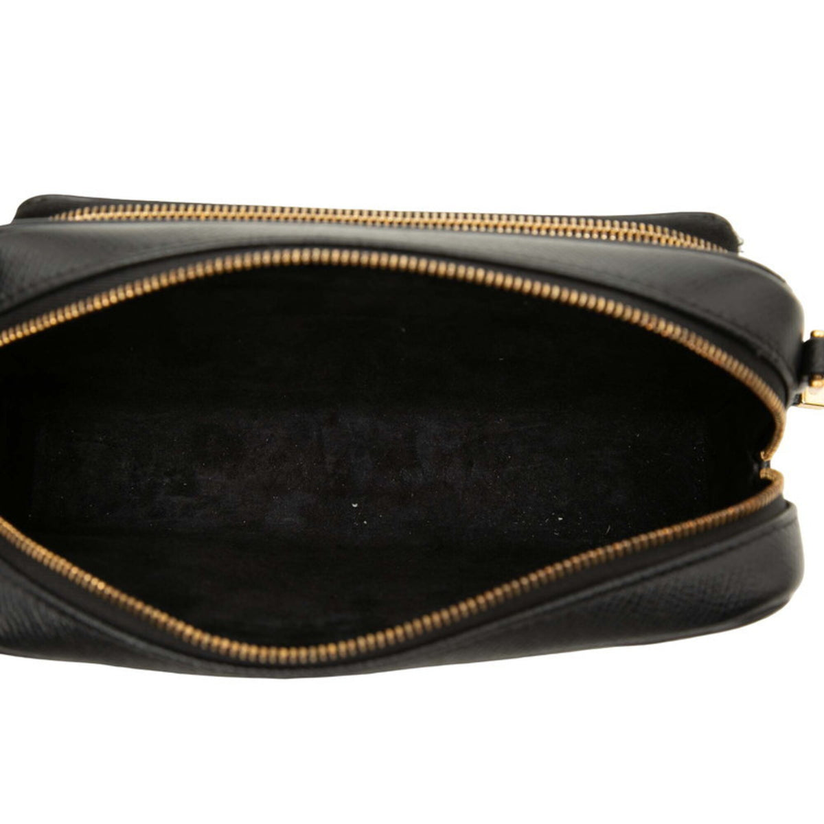 Christian Dior Black Leather Handbag Pouch Shoulder Bag (Pre-Owned)