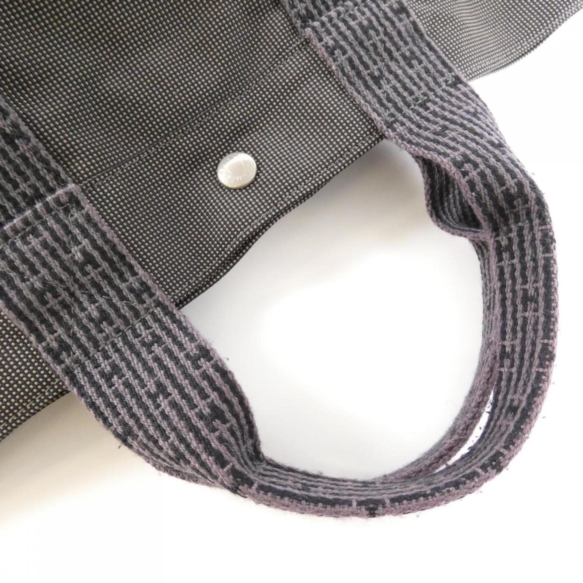 Hermes Black Canvas Handbag (Pre-Owned)