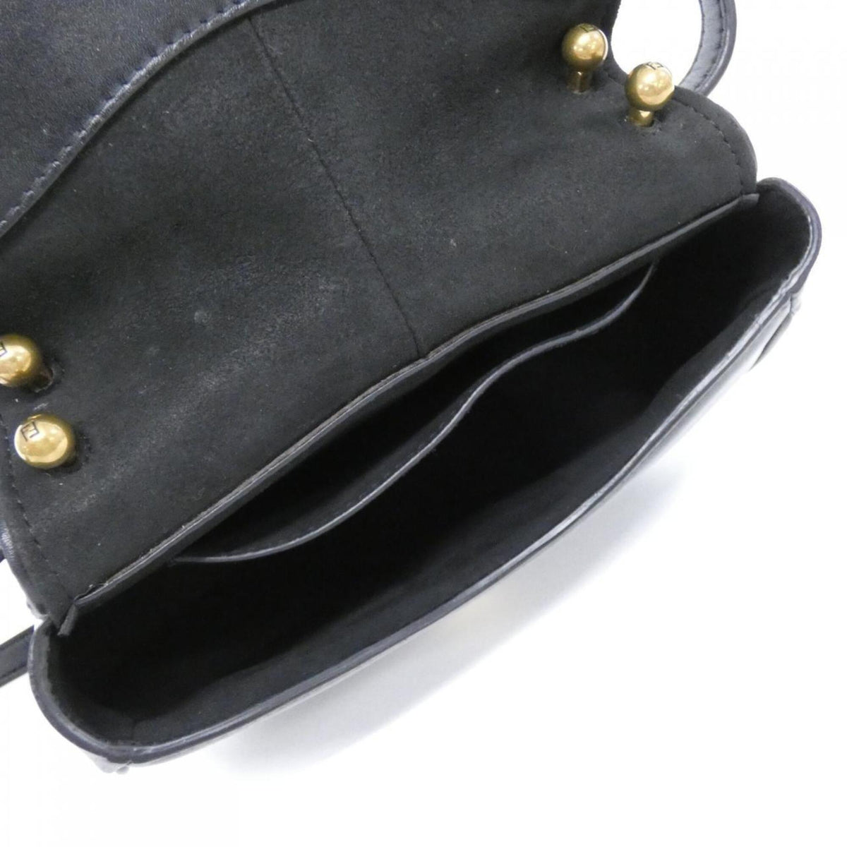 Fendi Black Leather Shoulder Bag (Pre-Owned)