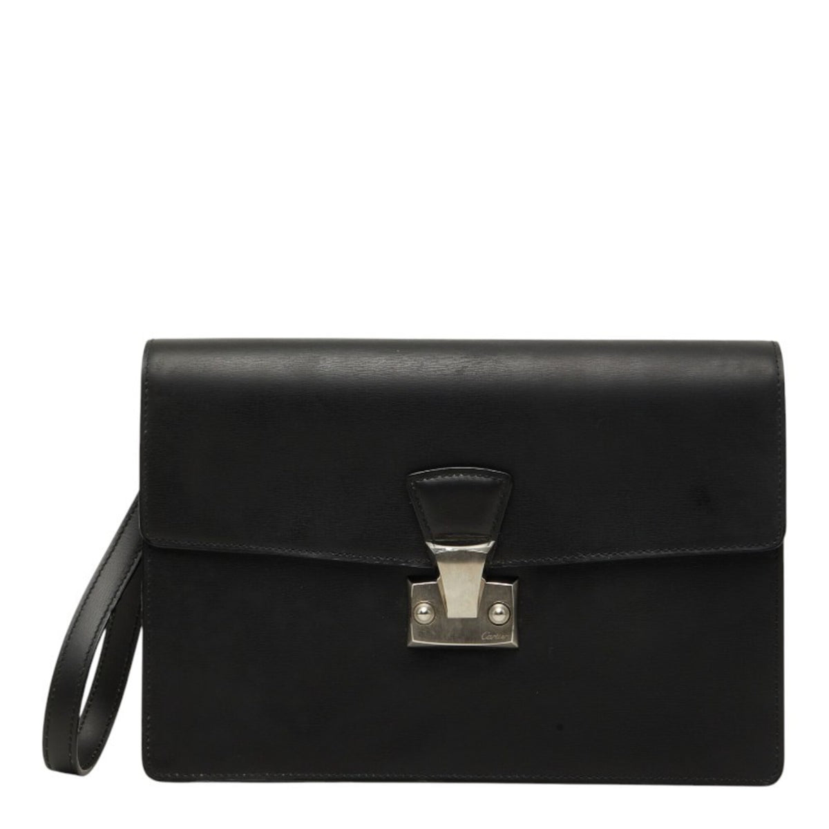 Cartier Black Leather Clutch Bag (Pre-Owned)