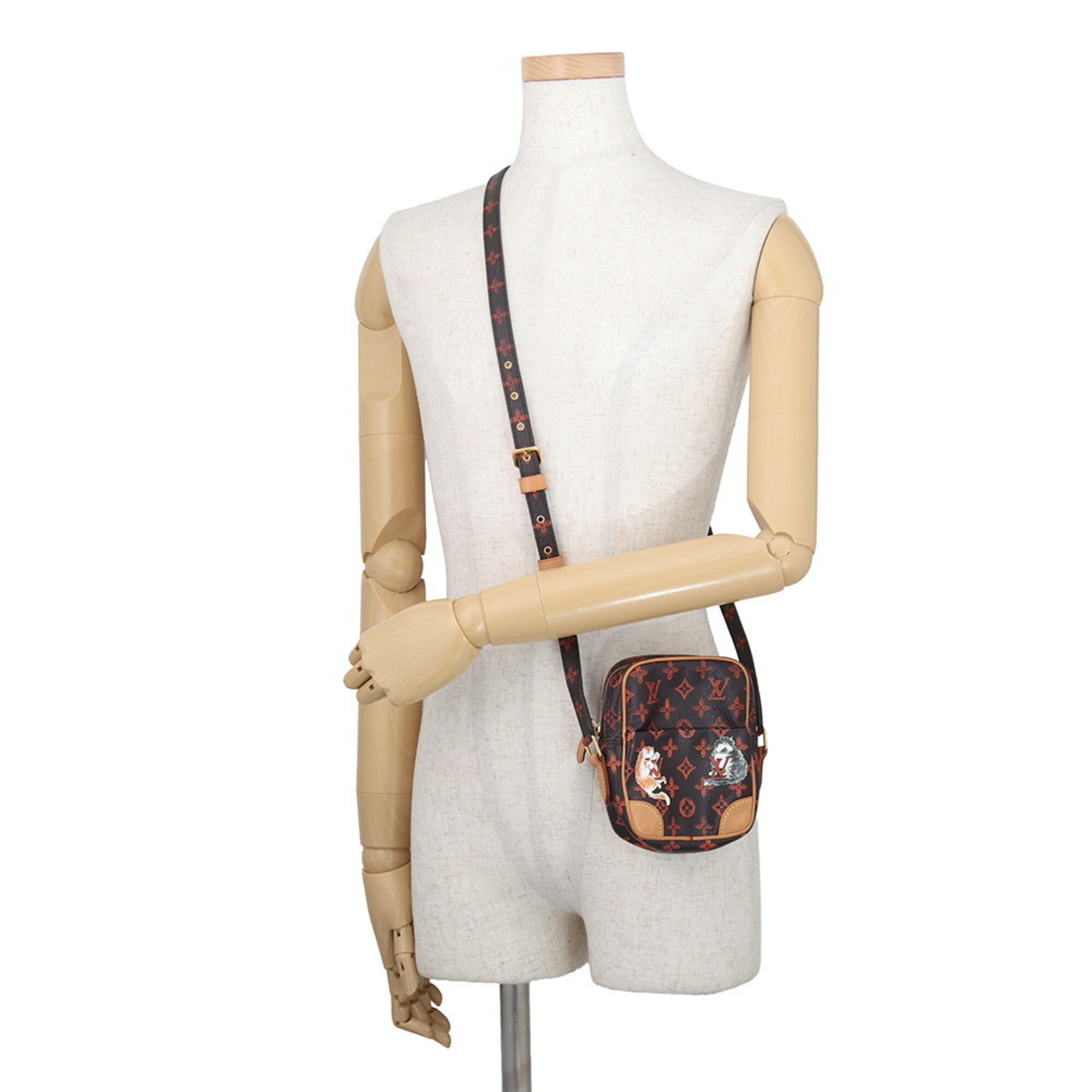 Louis Vuitton Monogram Brown Orange Monogram Handbag Shoulder Bag (Pre-Owned)