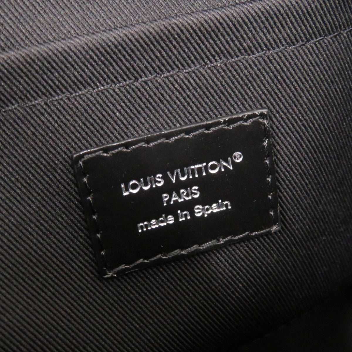 Louis Vuitton Black Leather Handbag (Pre-Owned)