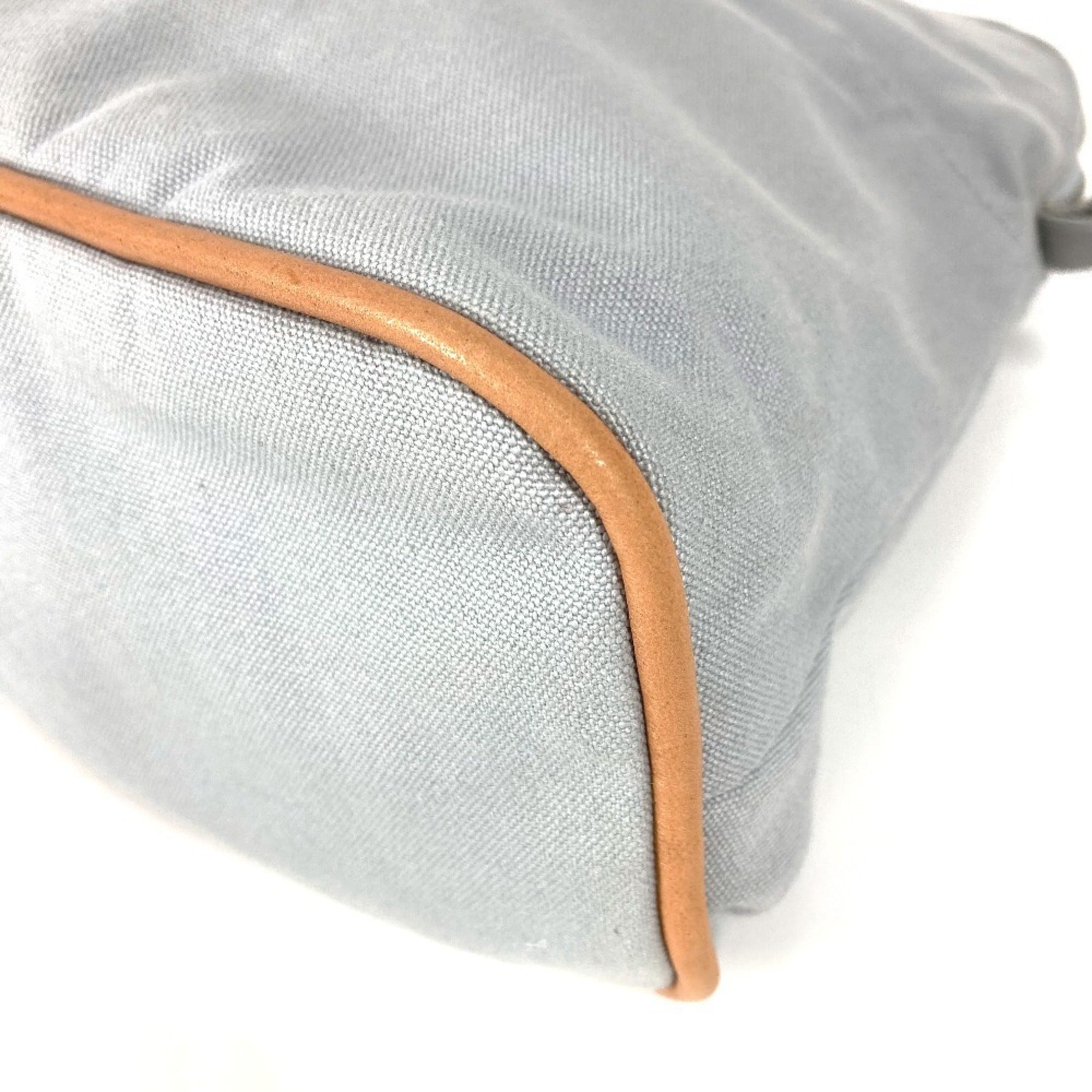 Hermes Gray Canvas Pouch (Pre-Owned)