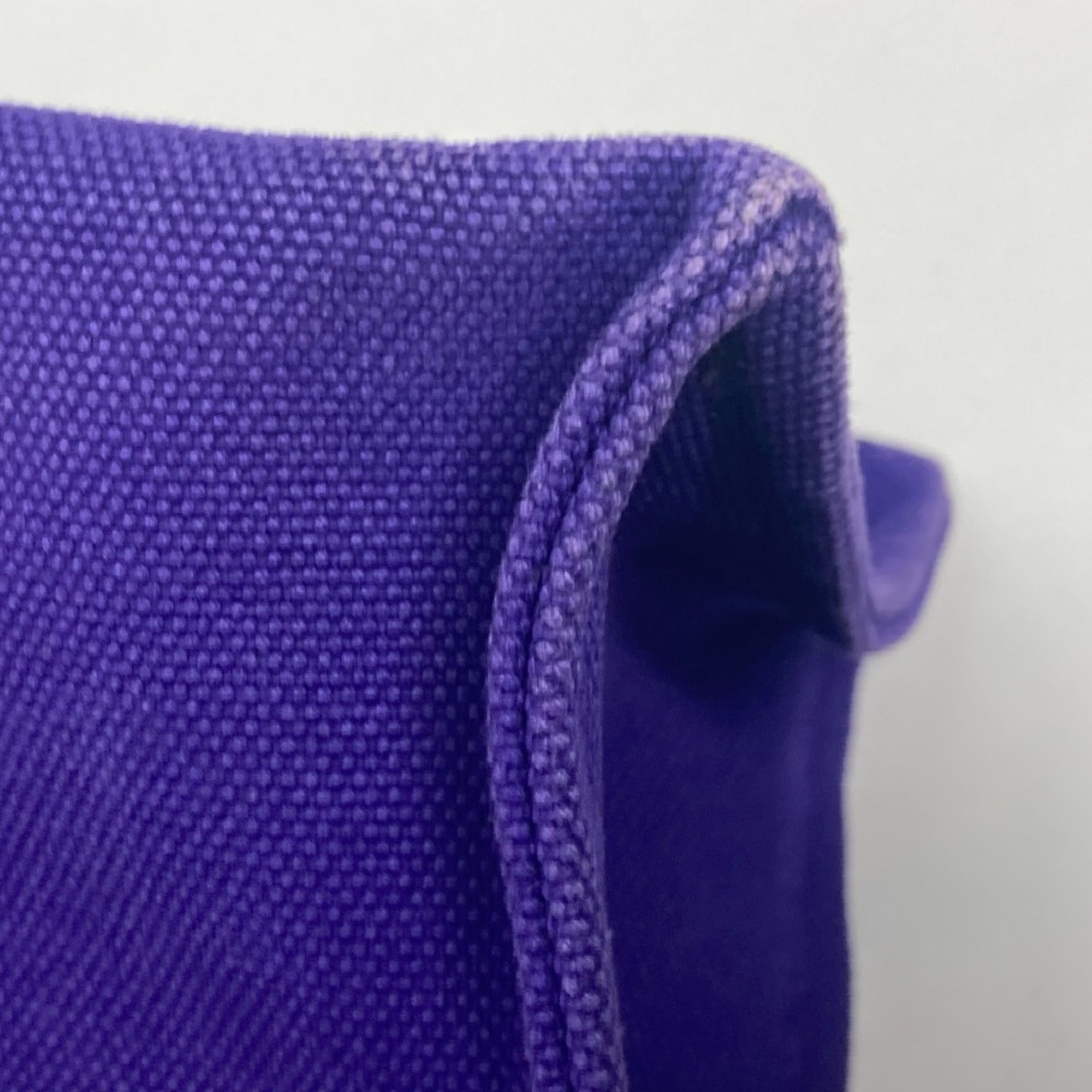 Hermes Purple Canvas Shoulder Bag Tote Bag (Pre-Owned)