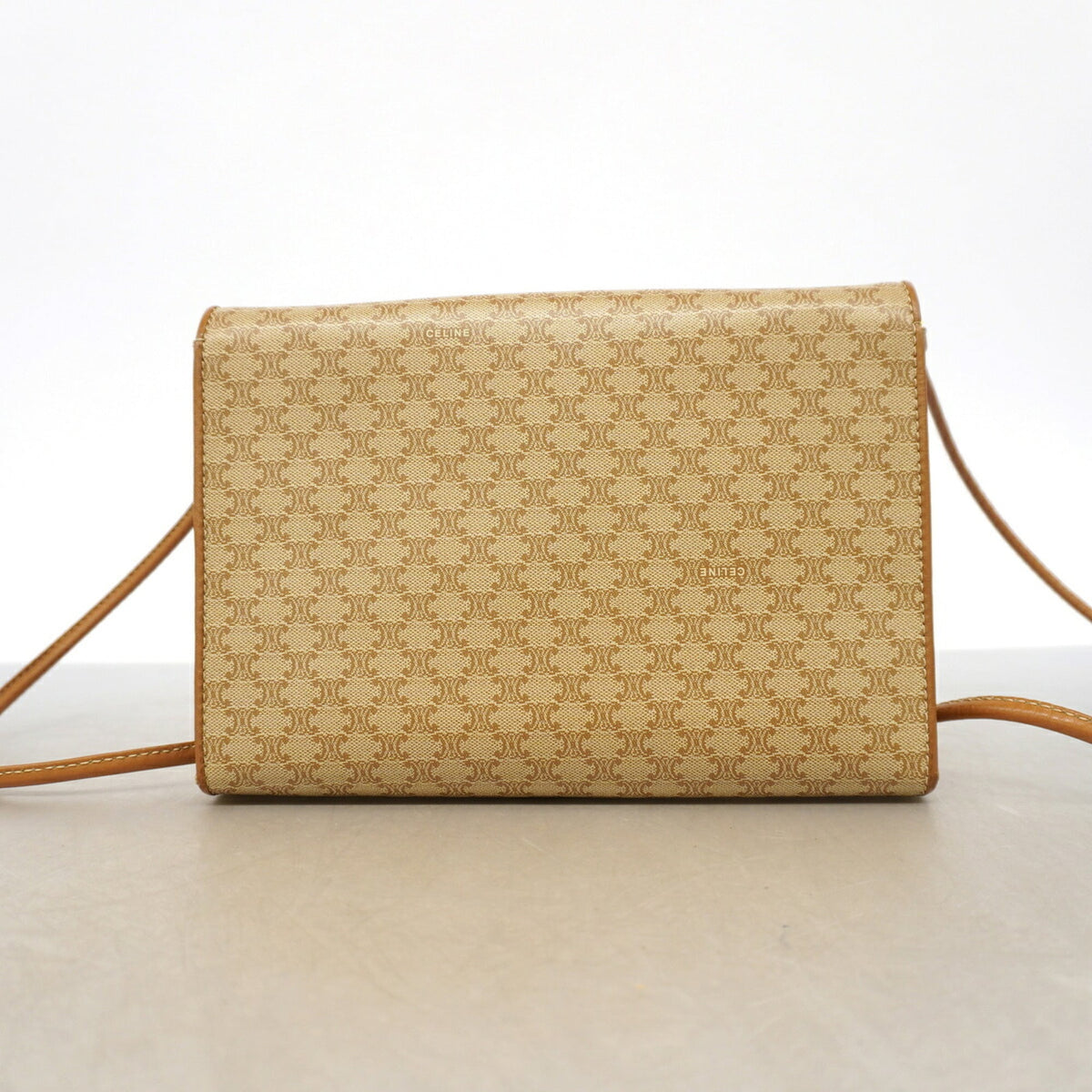 Celine Beige Pvc Shoulder Bag (Pre-Owned)