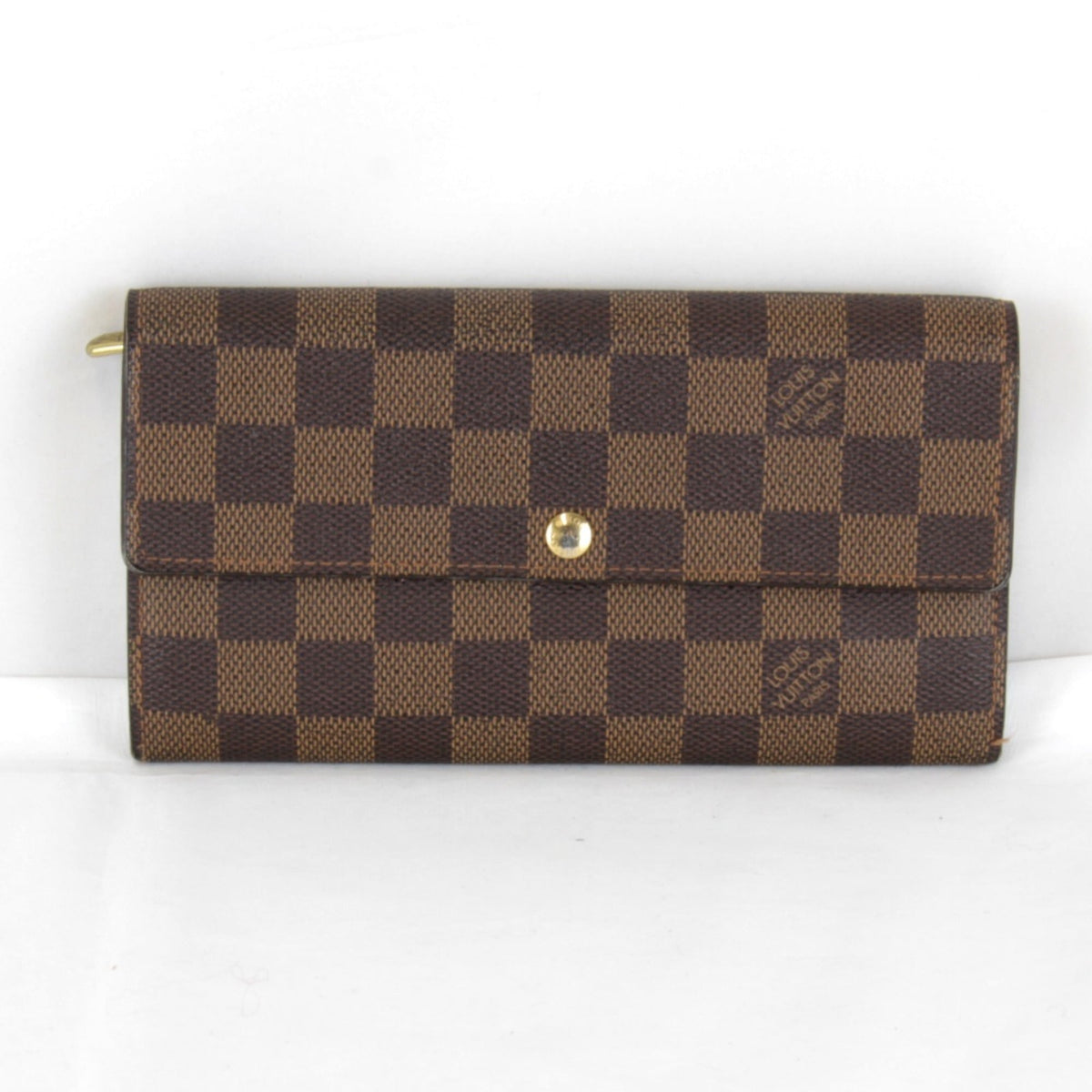 Louis Vuitton Brown Damier Canvas Long Wallet (Bi-Fold) (Pre-Owned)