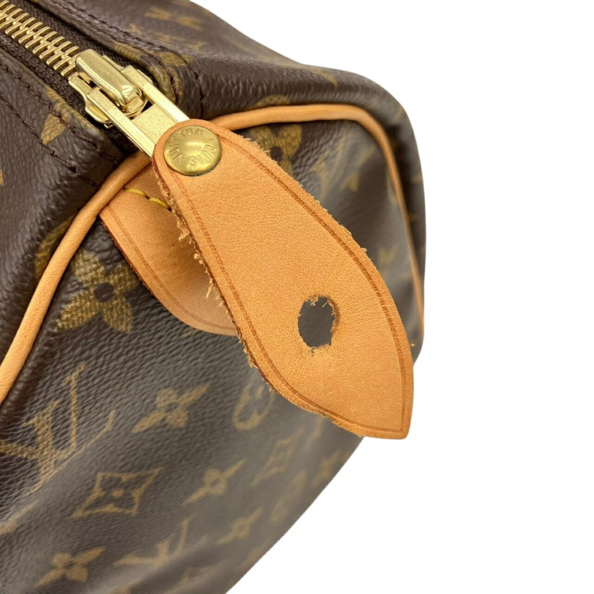 Louis Vuitton Brown Monogram Boston Bag Handbag (Pre-Owned)