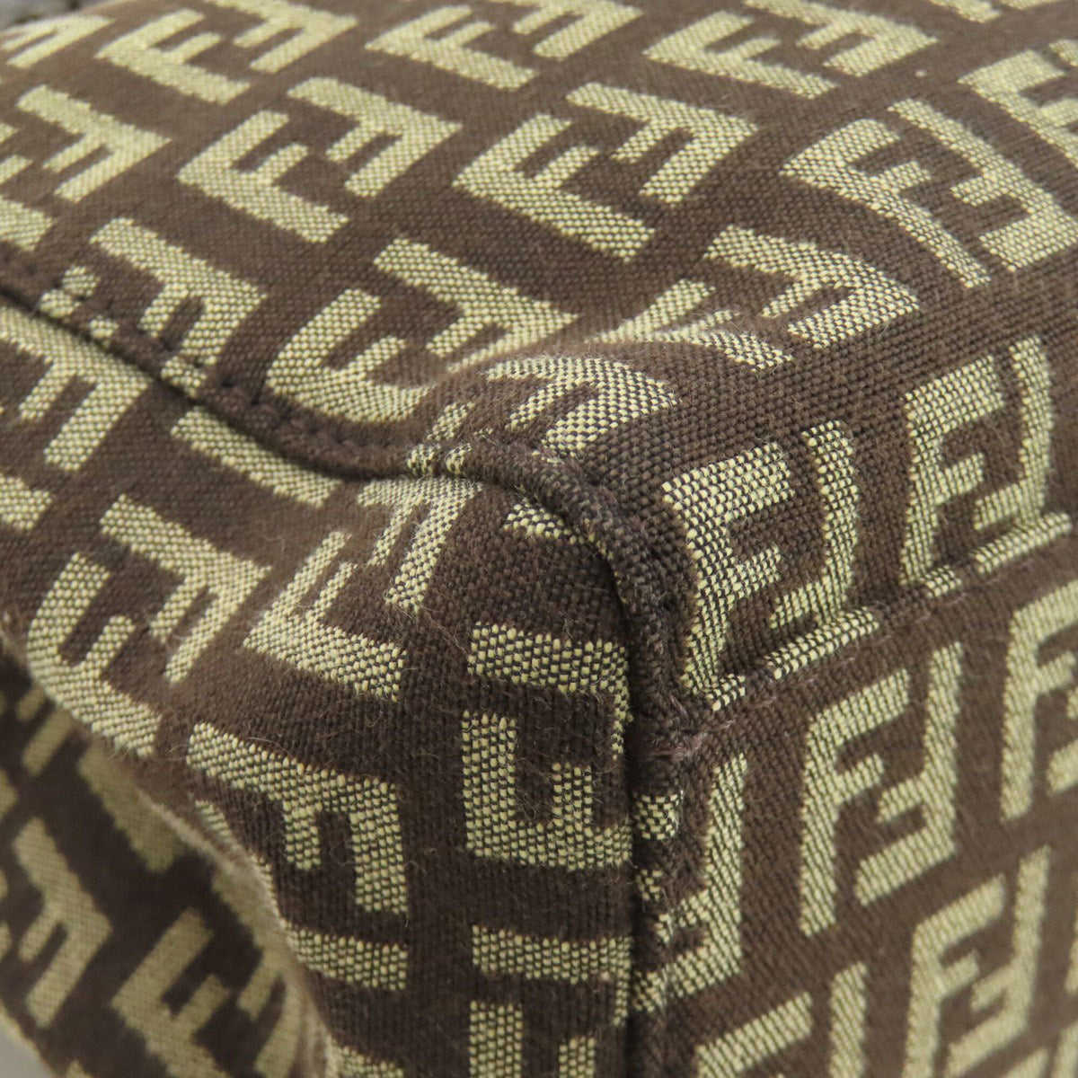 Fendi Brown Canvas Handbag (Pre-Owned)