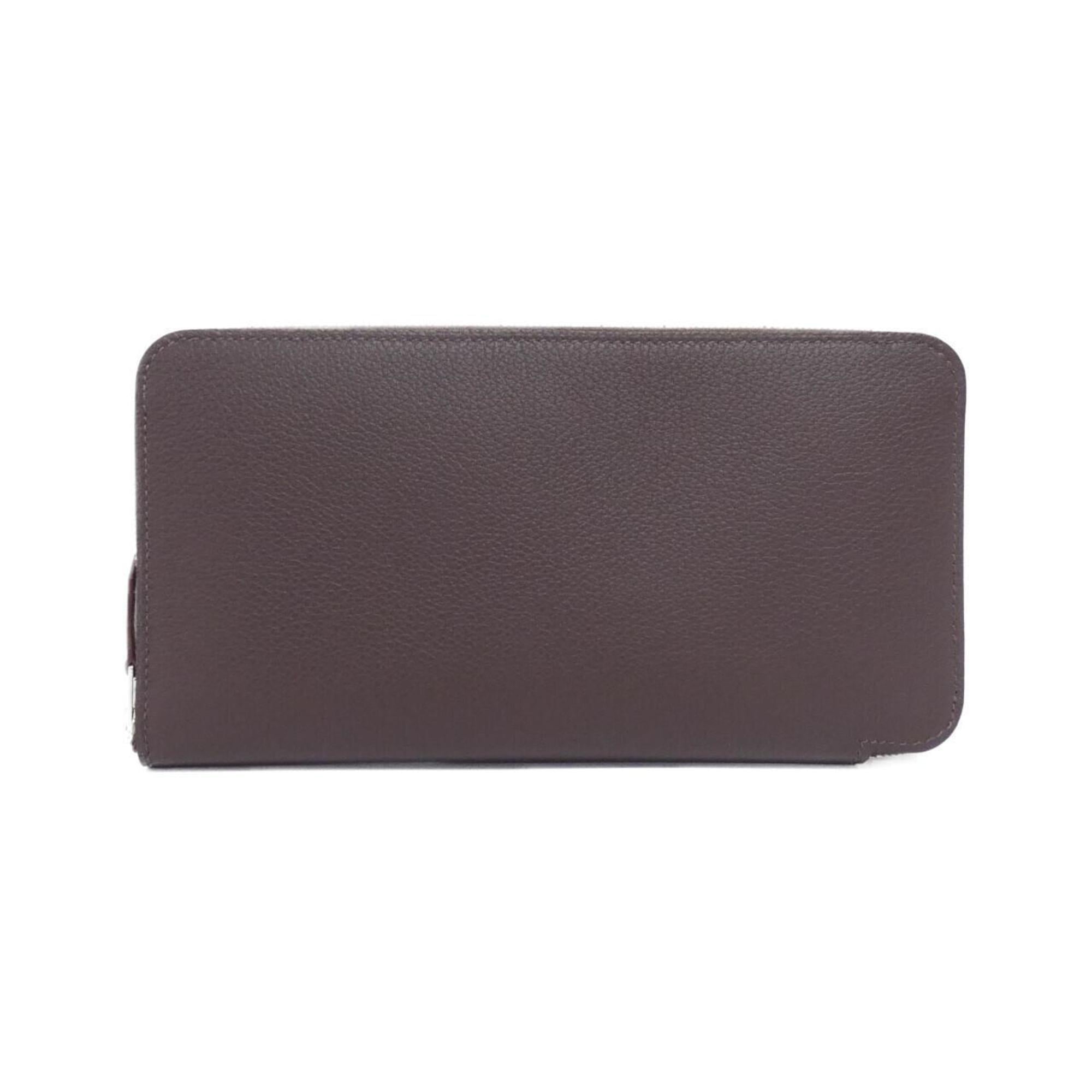 Hermes Celeste Mocha Silk Long Wallet (Bi-Fold) (Pre-Owned)
