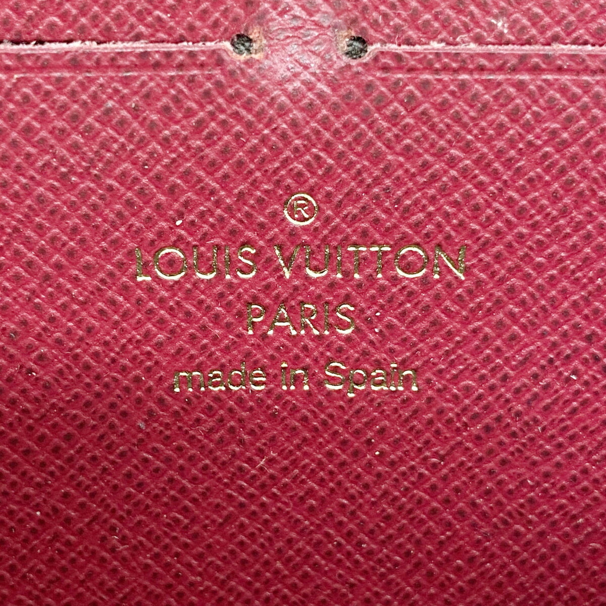 Louis Vuitton Brown Fuchsia Long Wallet (Bi-Fold) (Pre-Owned)