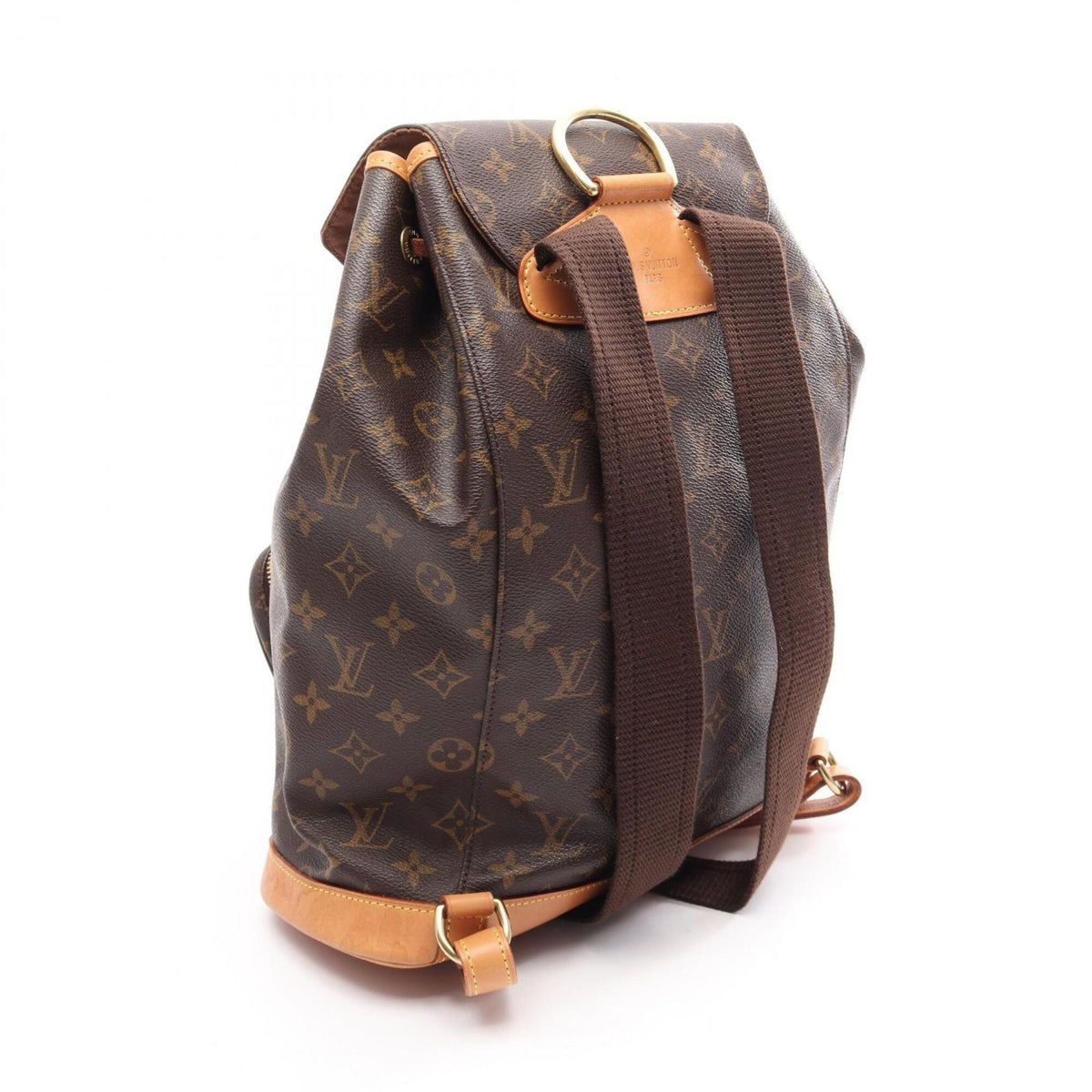 Louis Vuitton Brown Pvc Leather Backpack Handbag (Pre-Owned)