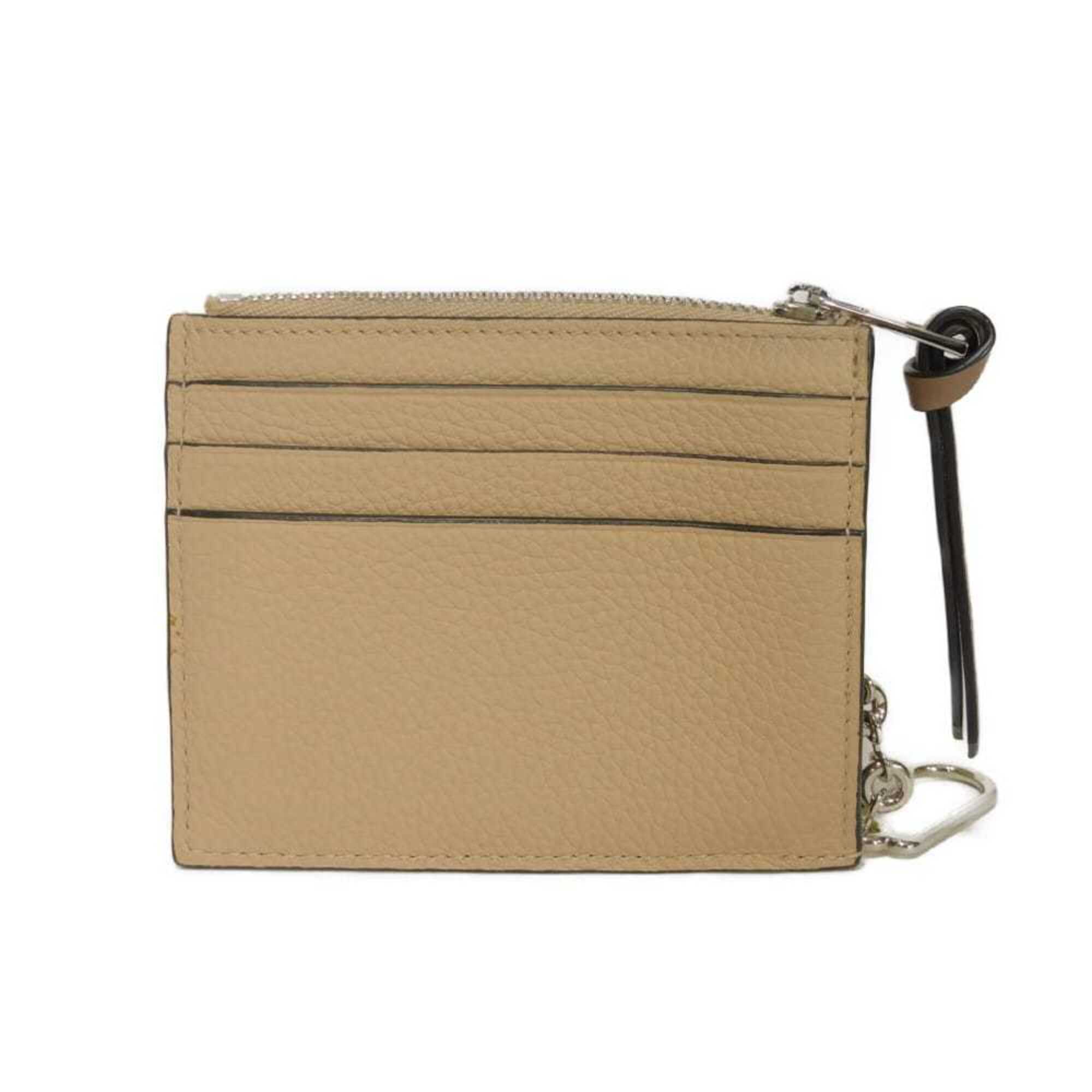 Loewe Nude Beige Leather Coin Purse/Coin Case (Pre-Owned)