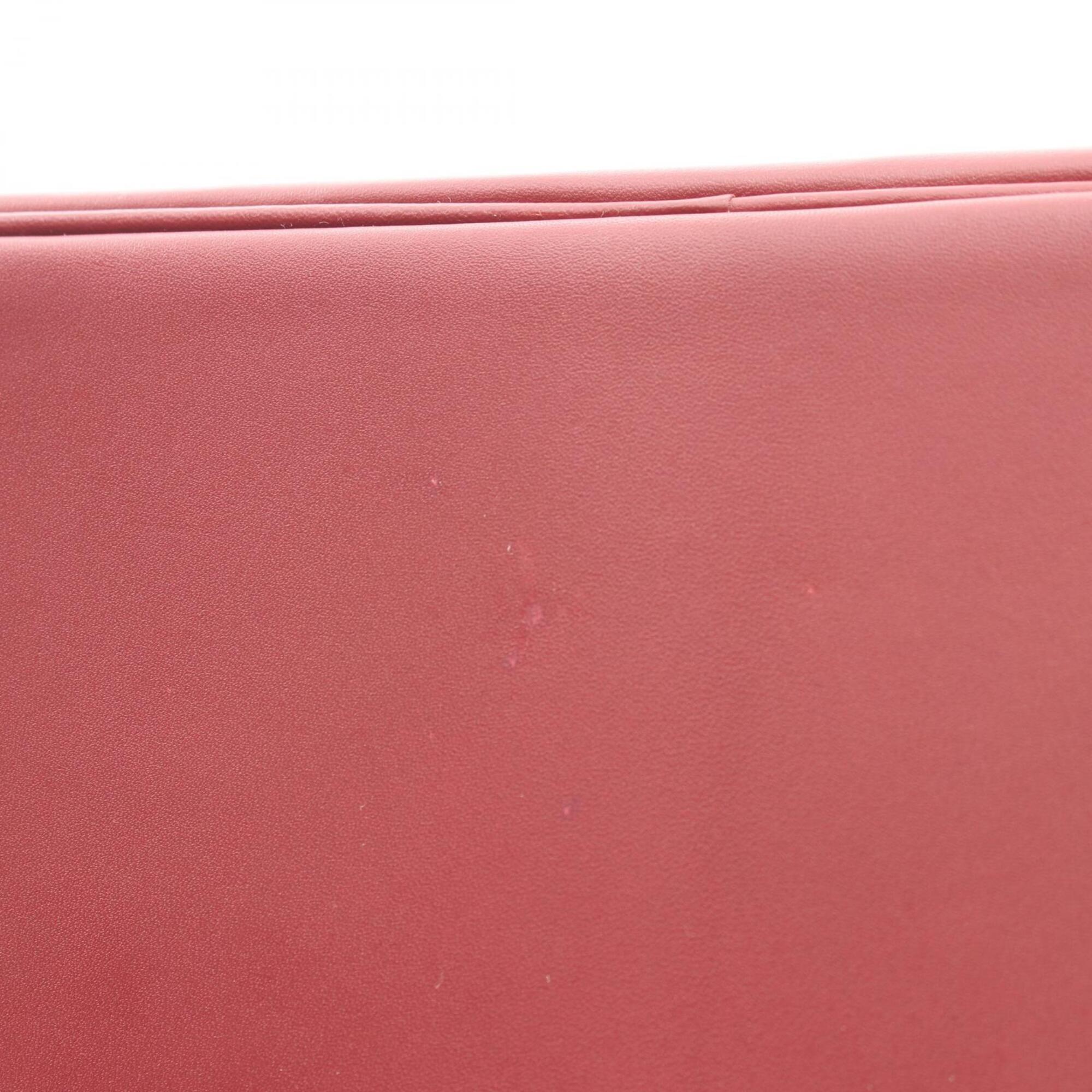 Hermes Bordeaux Rouge H Gulliver Leather Handbag (Pre-Owned)