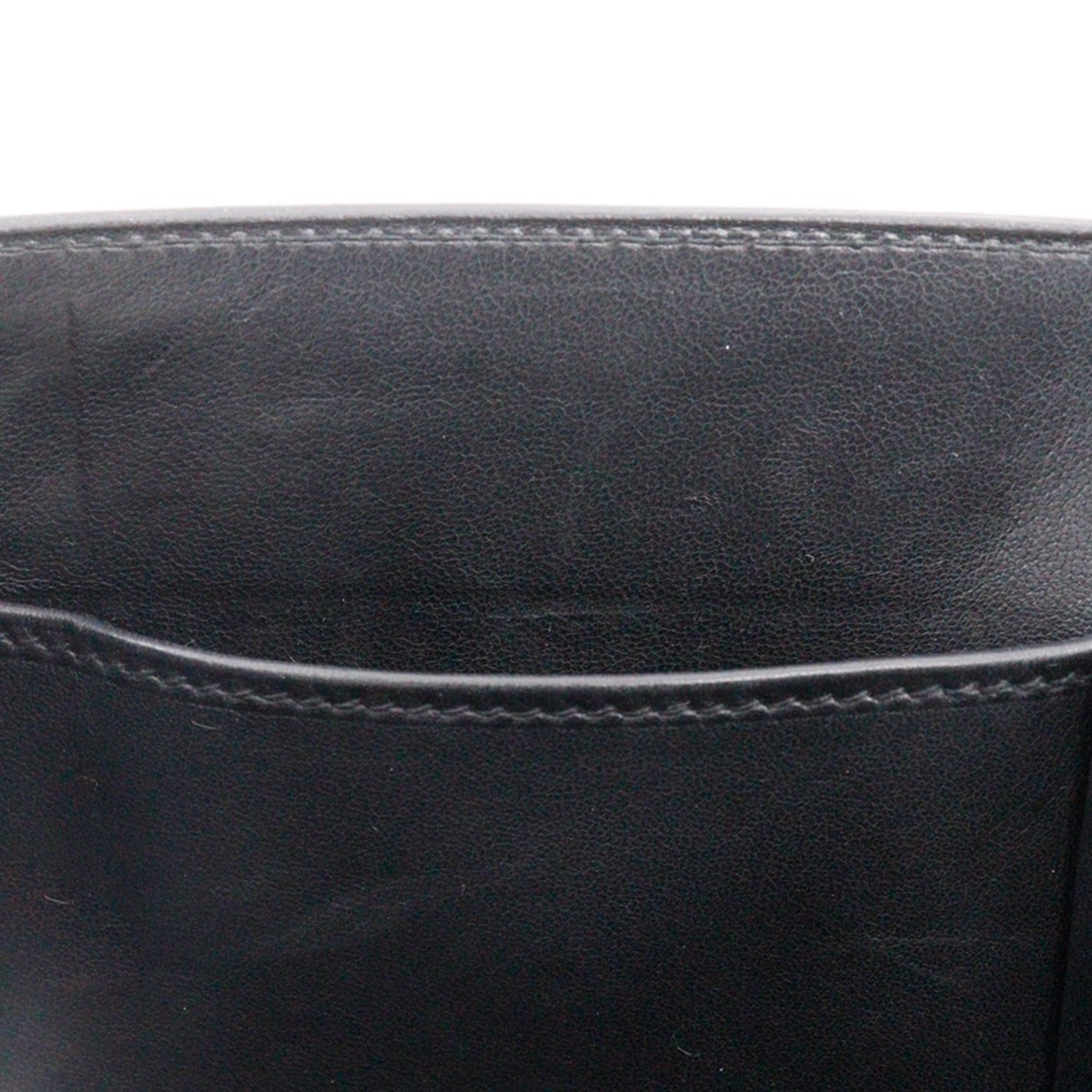 Hermes Black Box Calf Leather Handbag (Pre-Owned)