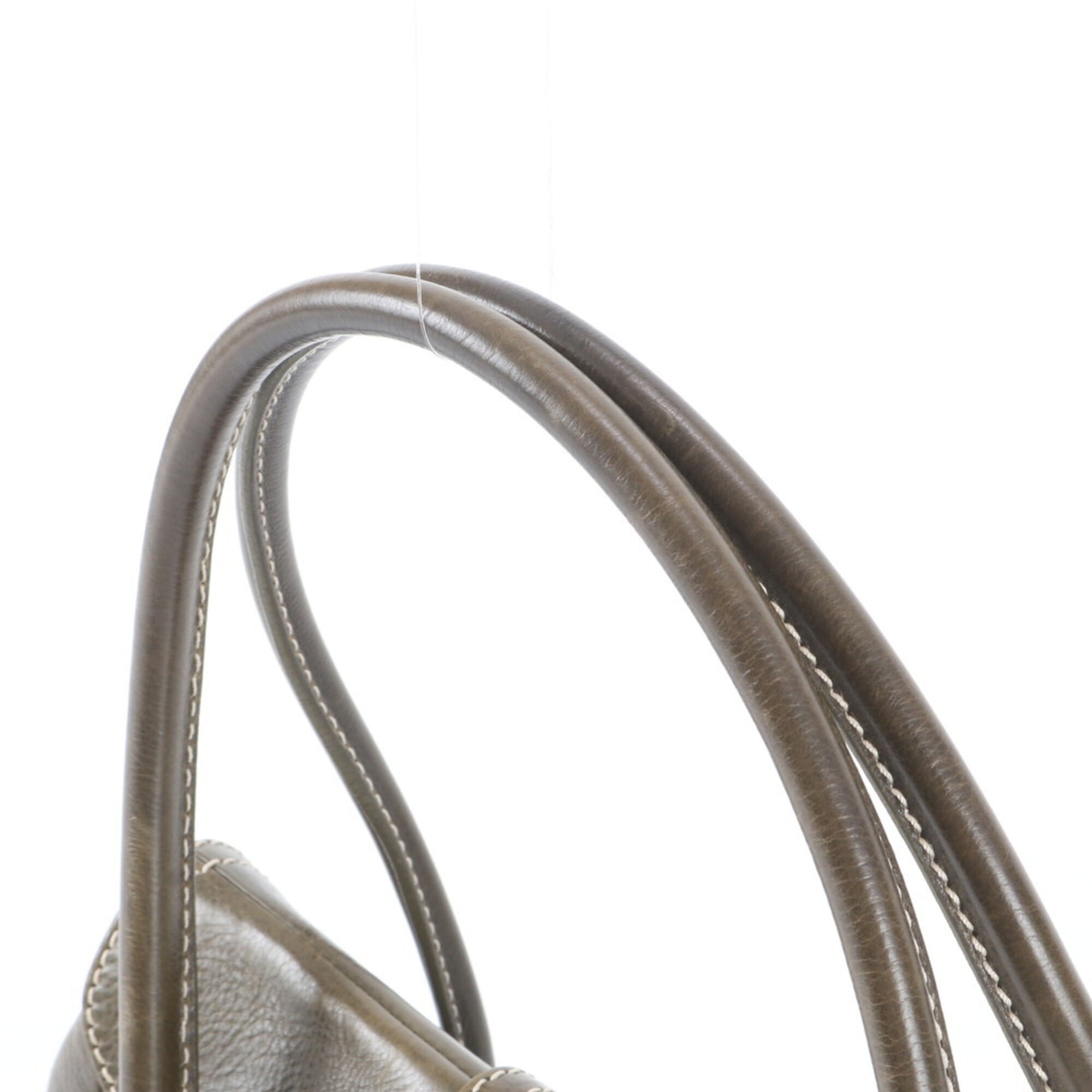 Celine Green Khaki Leather Handbag Shoulder Bag (Pre-Owned)