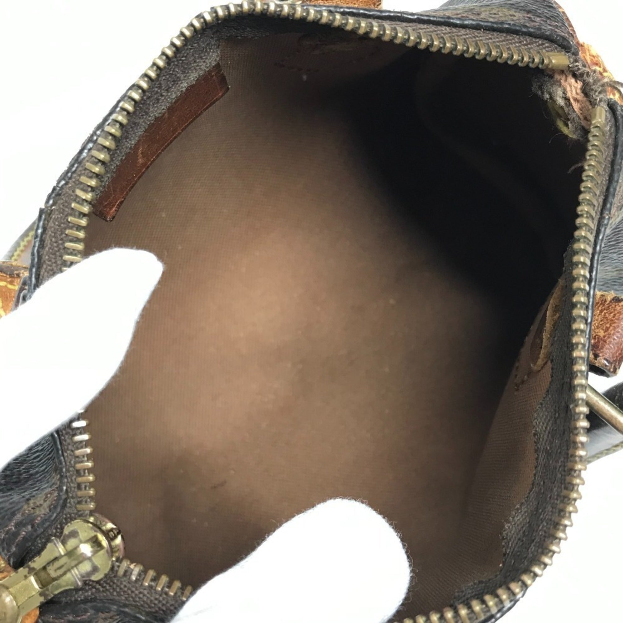 Louis Vuitton Brown Canvas Monogram Boston Bag Handbag (Pre-Owned)