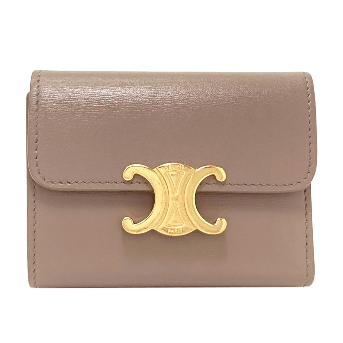 Celine Leather Wallet (Tri-Fold) (Pre-Owned)
