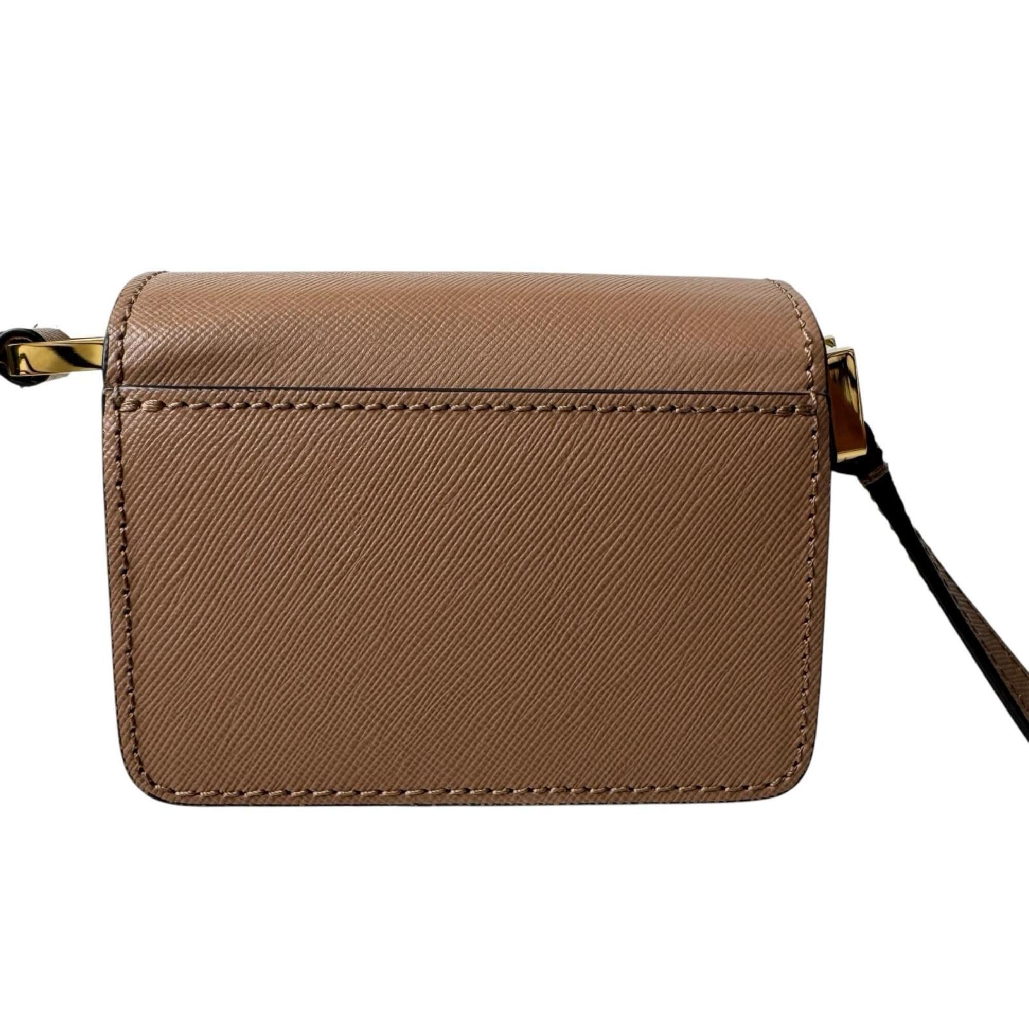 Marni Brown Leather Shoulder Bag (Pre-Owned)