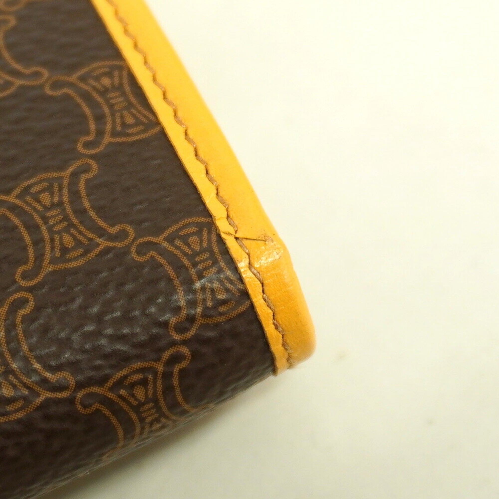 Celine Brown Pvc Long Wallet (Bi-Fold) (Pre-Owned)