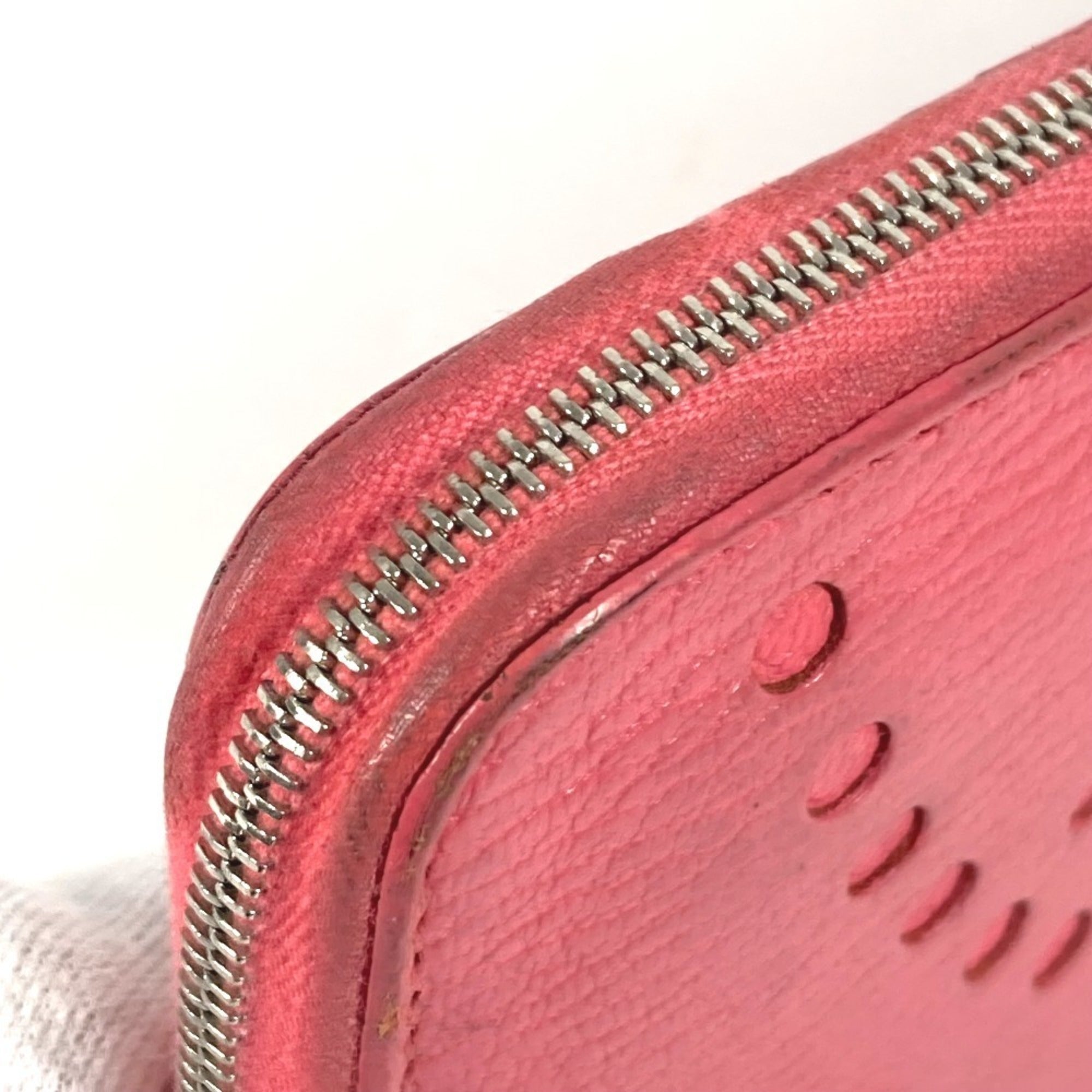 Hermes Pink Chevre Leather Long Wallet (Bi-Fold) (Pre-Owned)