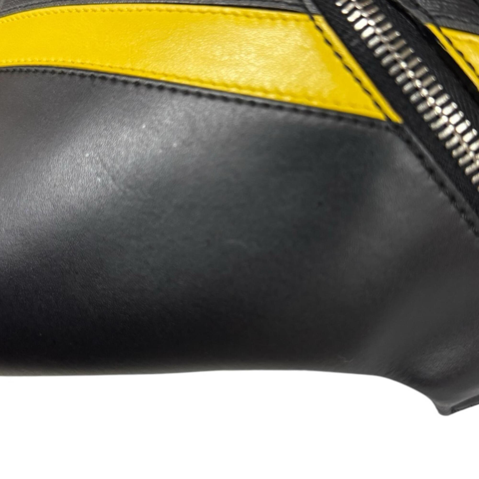 Fendi Zucca Black Gray Pvc Leather Fanny Pack (Pre-Owned)
