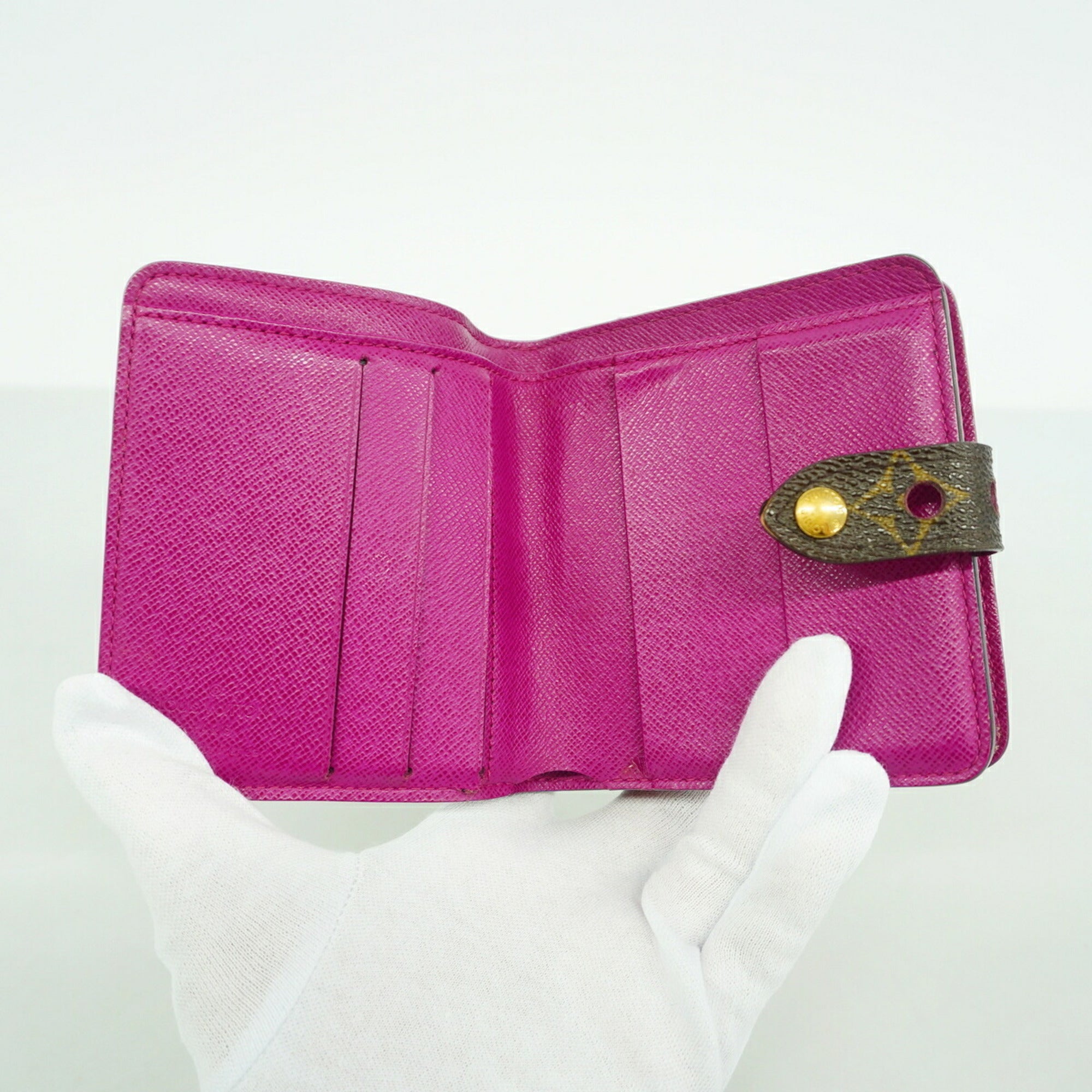 Louis Vuitton Brown Fuchsia Wallet (Bi-Fold) (Pre-Owned)