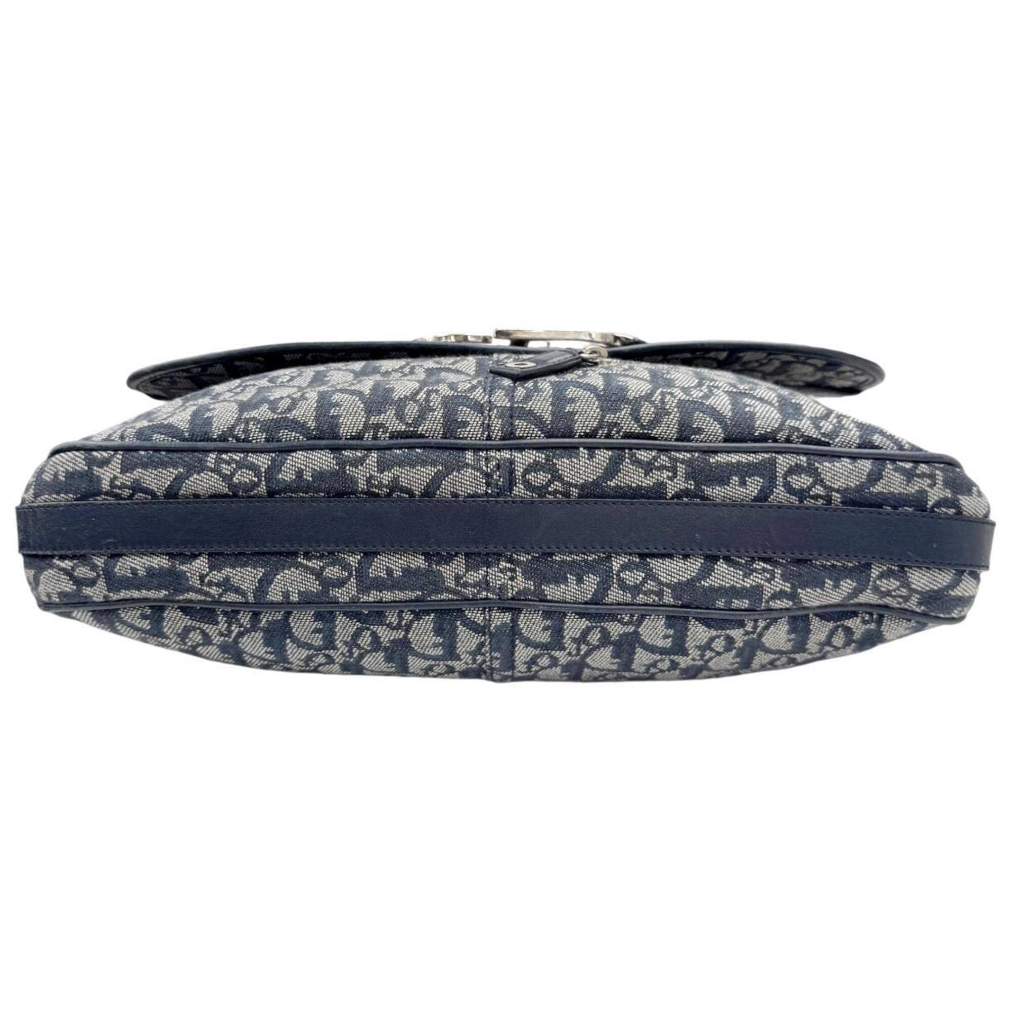 Christian Dior Blue Canvas Shoulder Bag (Pre-Owned)