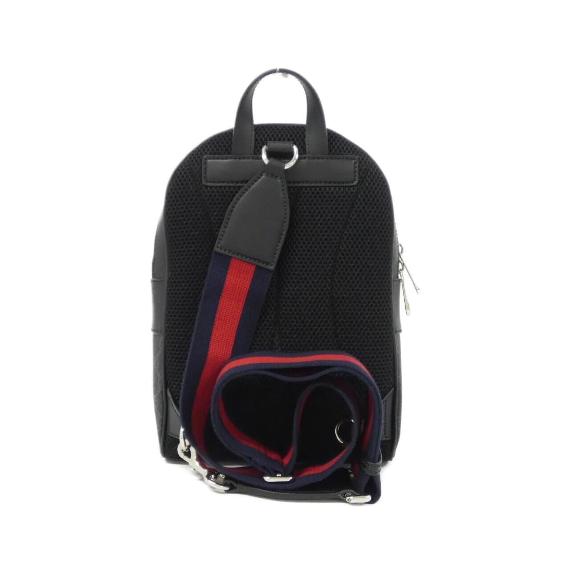 Gucci Black Gray Gg Supreme Shoulder Bag (Pre-Owned)