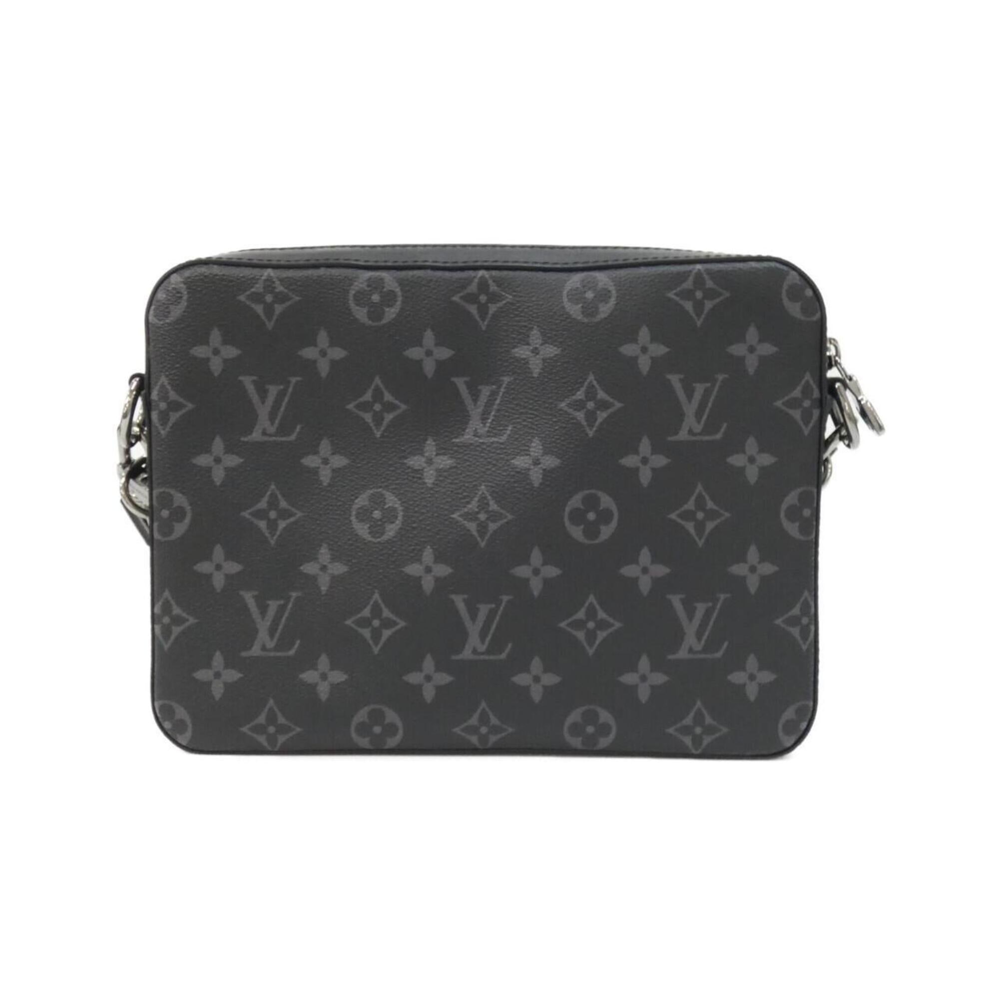 Louis Vuitton Black Coated Canvas Shoulder Bag (Pre-Owned)