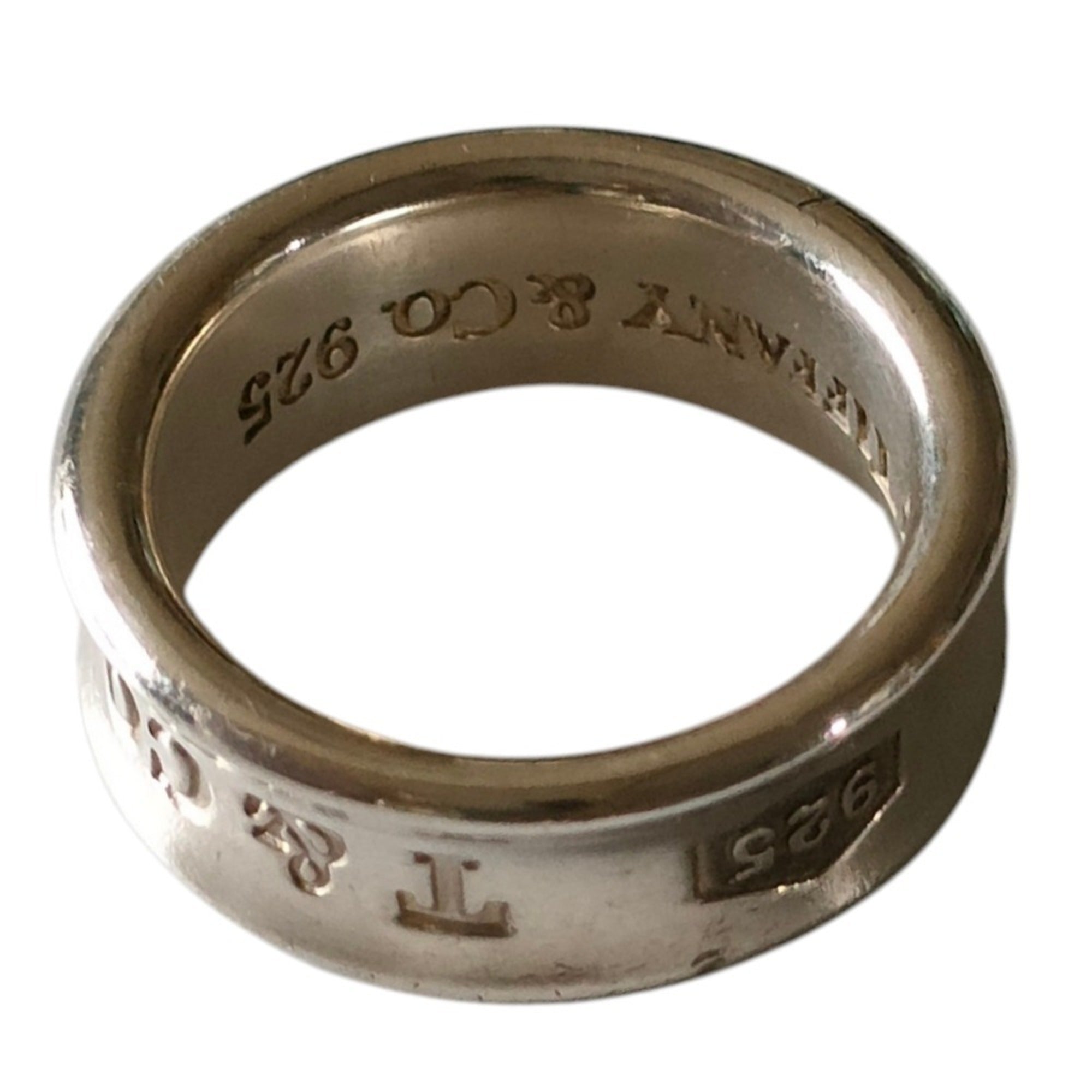 Tiffany Silver Silver 925 Band Ring (Pre-Owned)