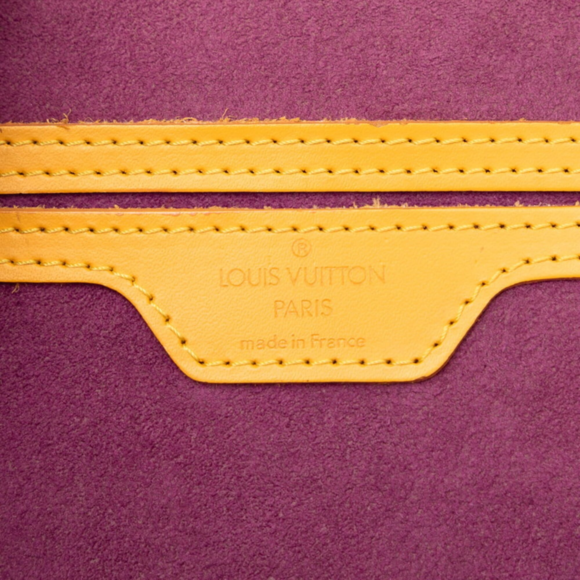 Louis Vuitton Yellow Leather Backpack (Pre-Owned)