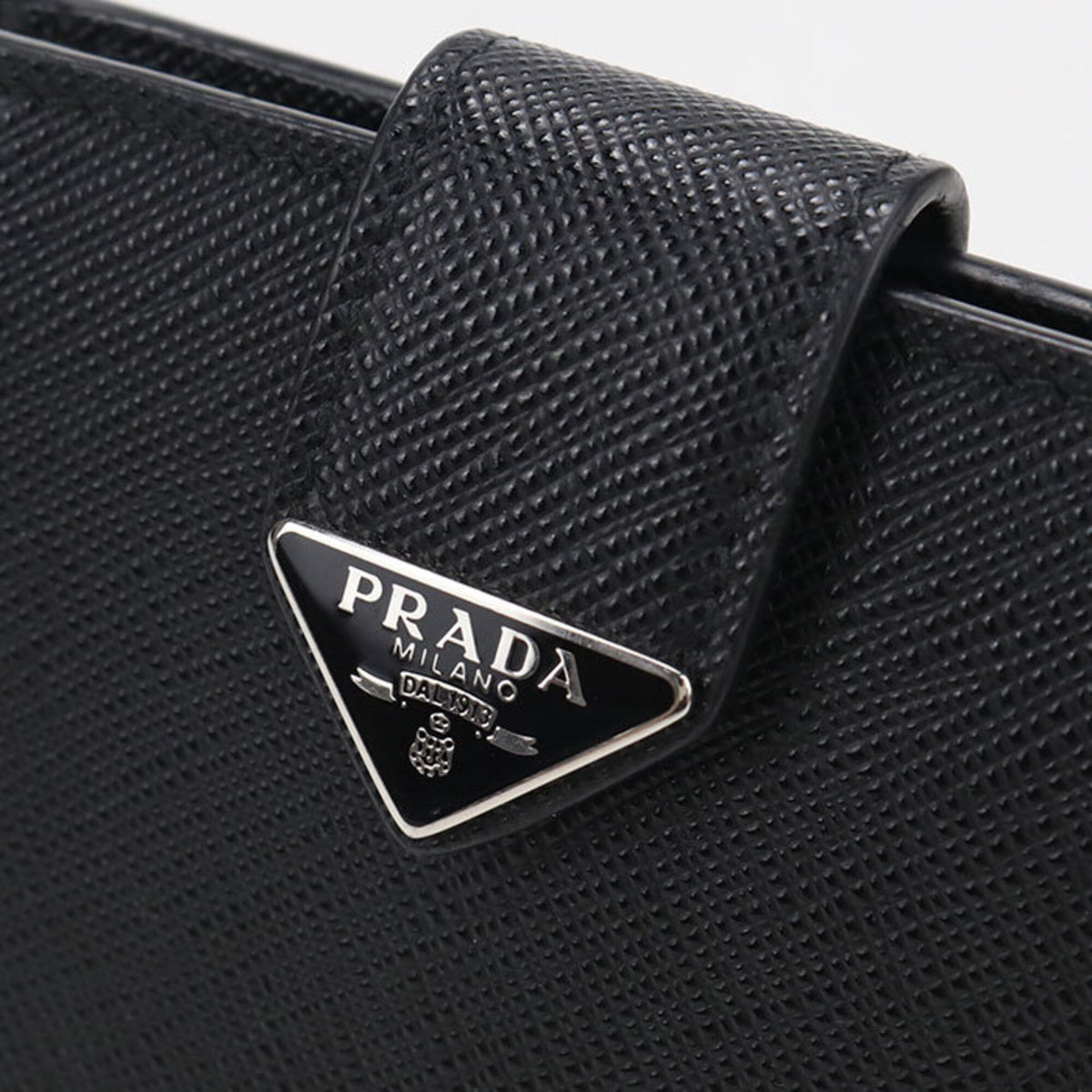 Prada Black Leather Wallet (Bi-Fold) (Pre-Owned)