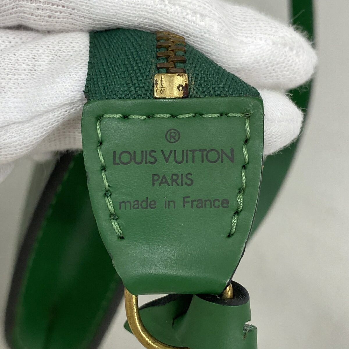 Louis Vuitton Borneo Green Pouch (Pre-Owned)