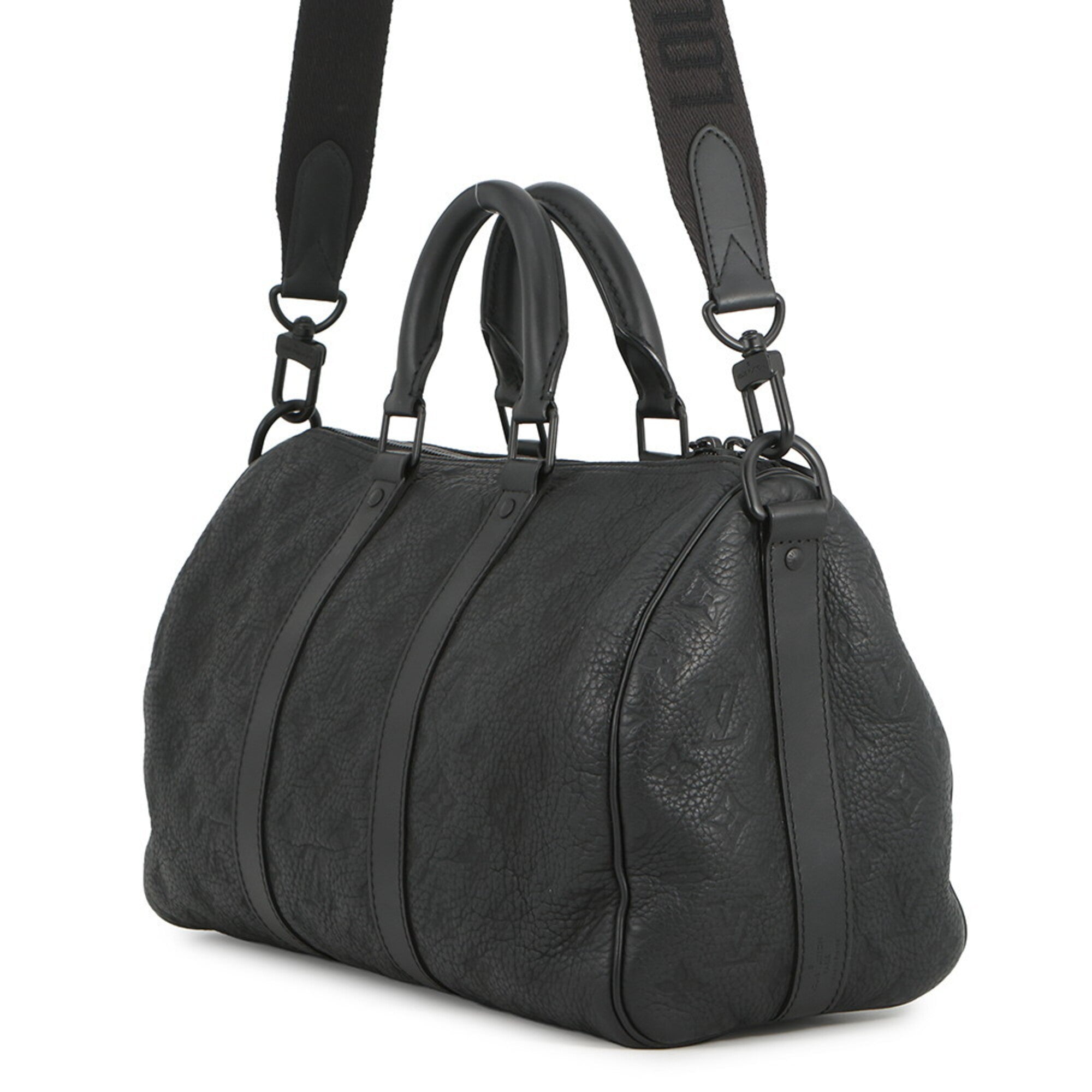 Louis Vuitton Monogram Black Monogram Noir Leather Handbag (Pre-Owned)