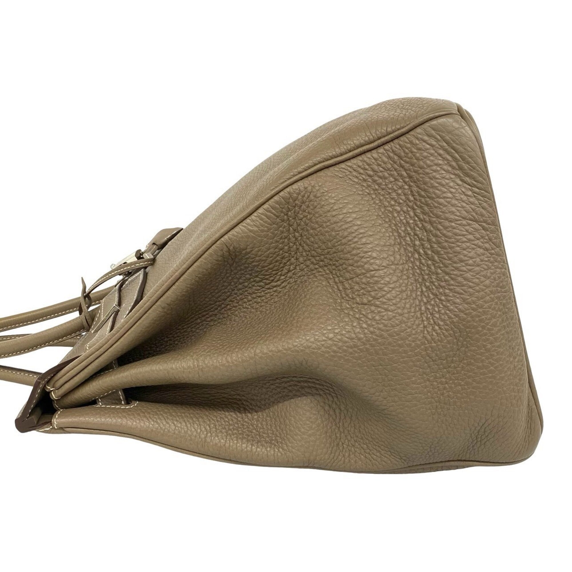Hermes Beige Togo Leather Handbag Tote Bag (Pre-Owned)