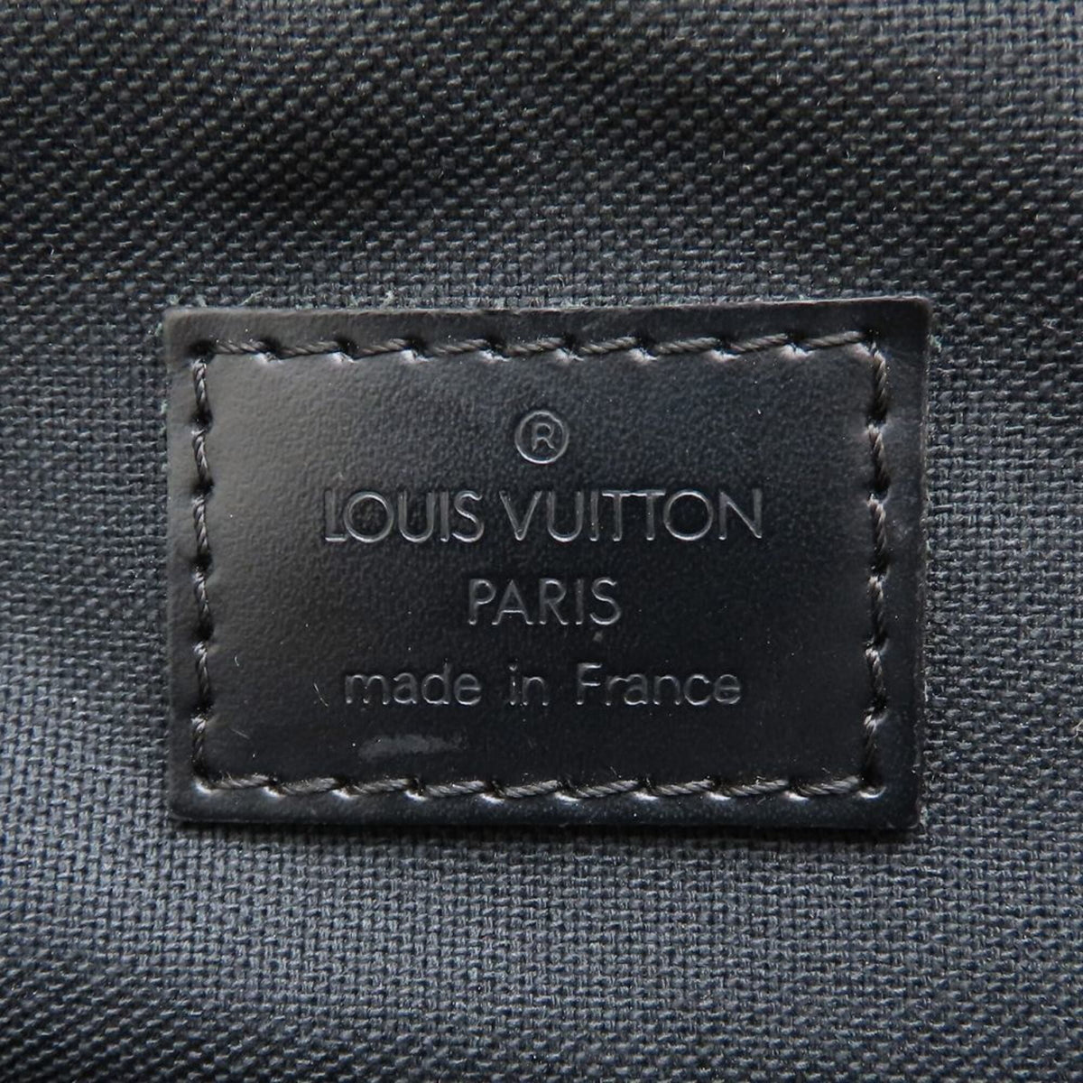 Louis Vuitton Black Gray Damier Canvas Shoulder Bag (Pre-Owned)