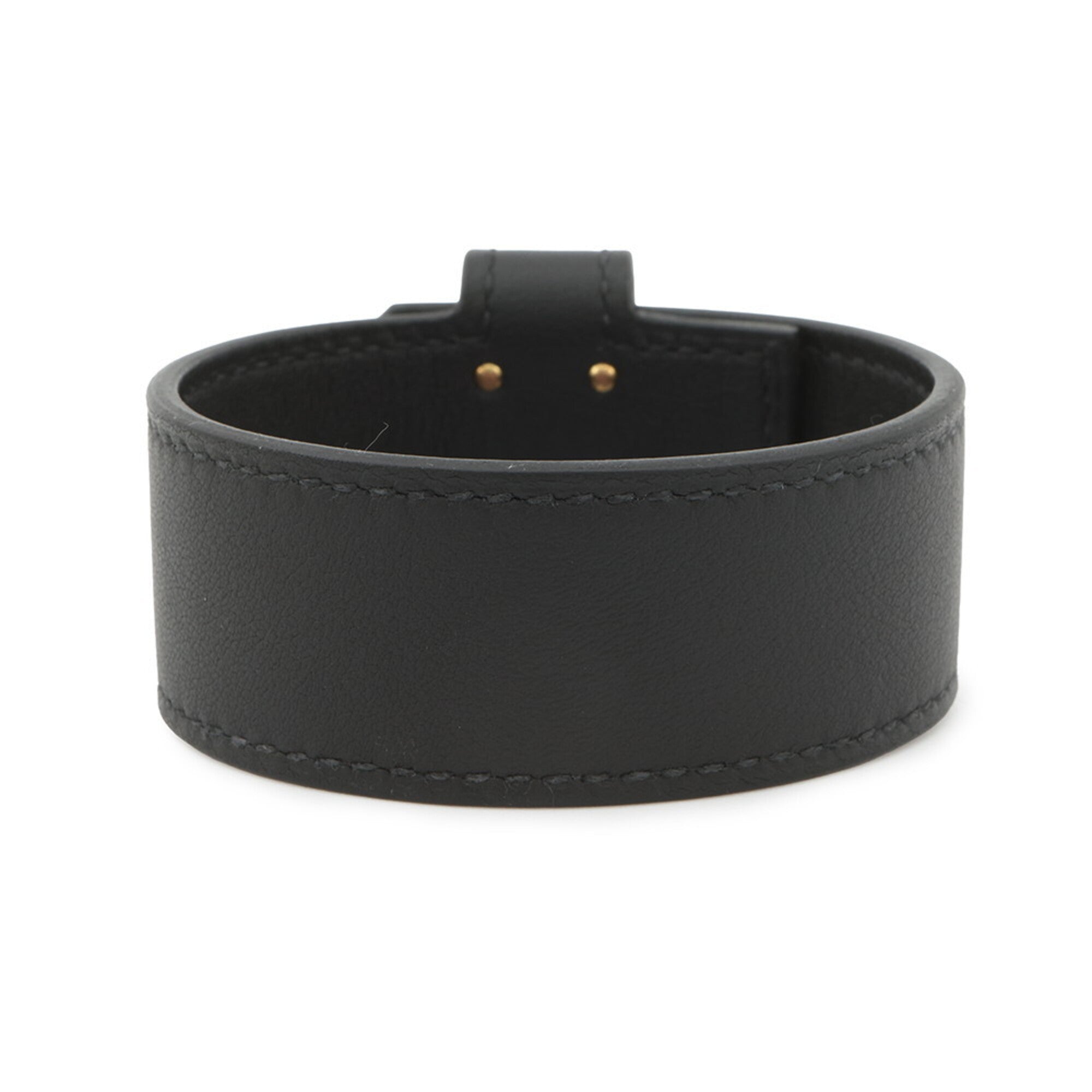 Hermes Kelly Black Swift Leather Charm Bracelet (Pre-Owned)