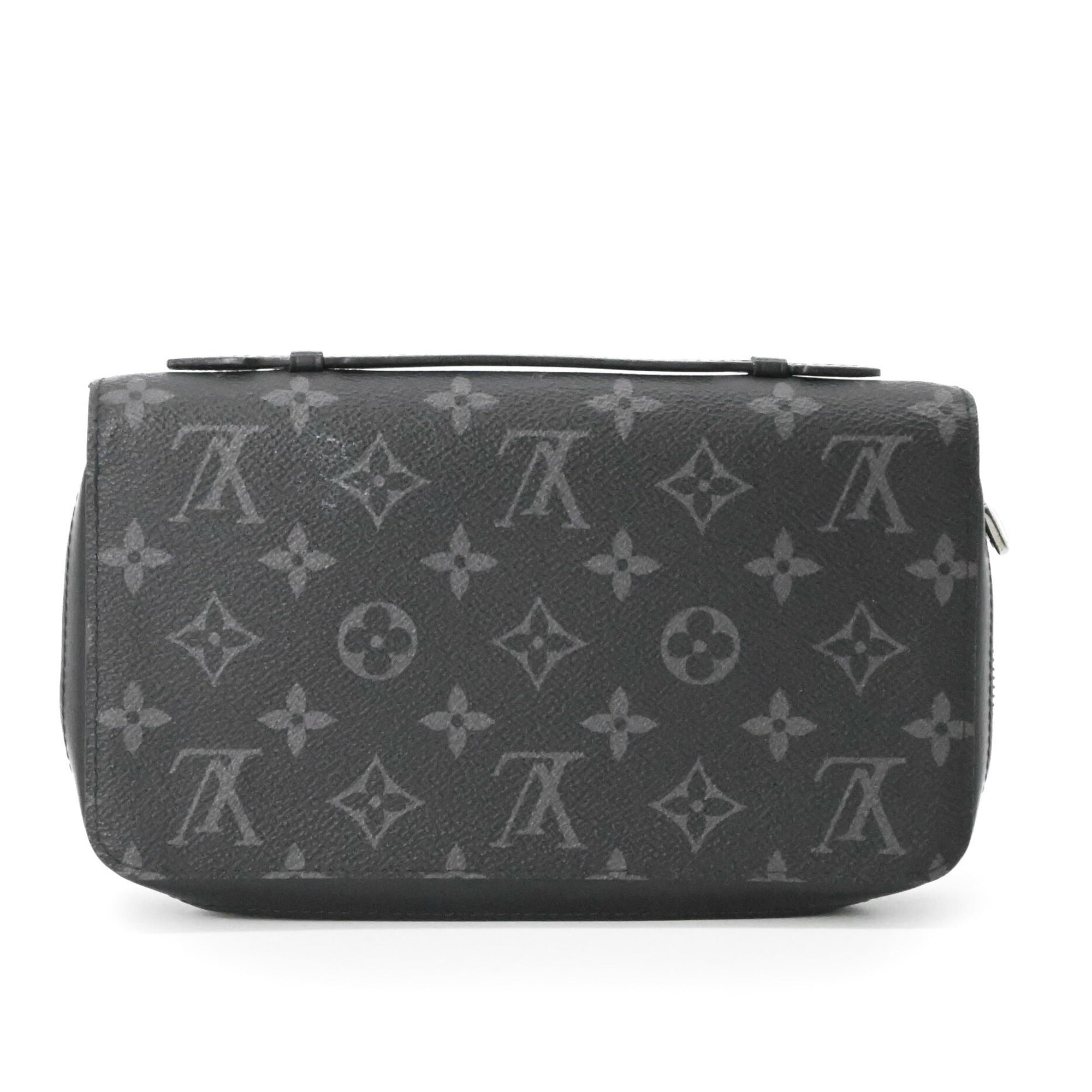 Louis Vuitton Black Monogram Eclipse Monogram Eclipse Long Wallet (Bi-Fold) (Pre-Owned)