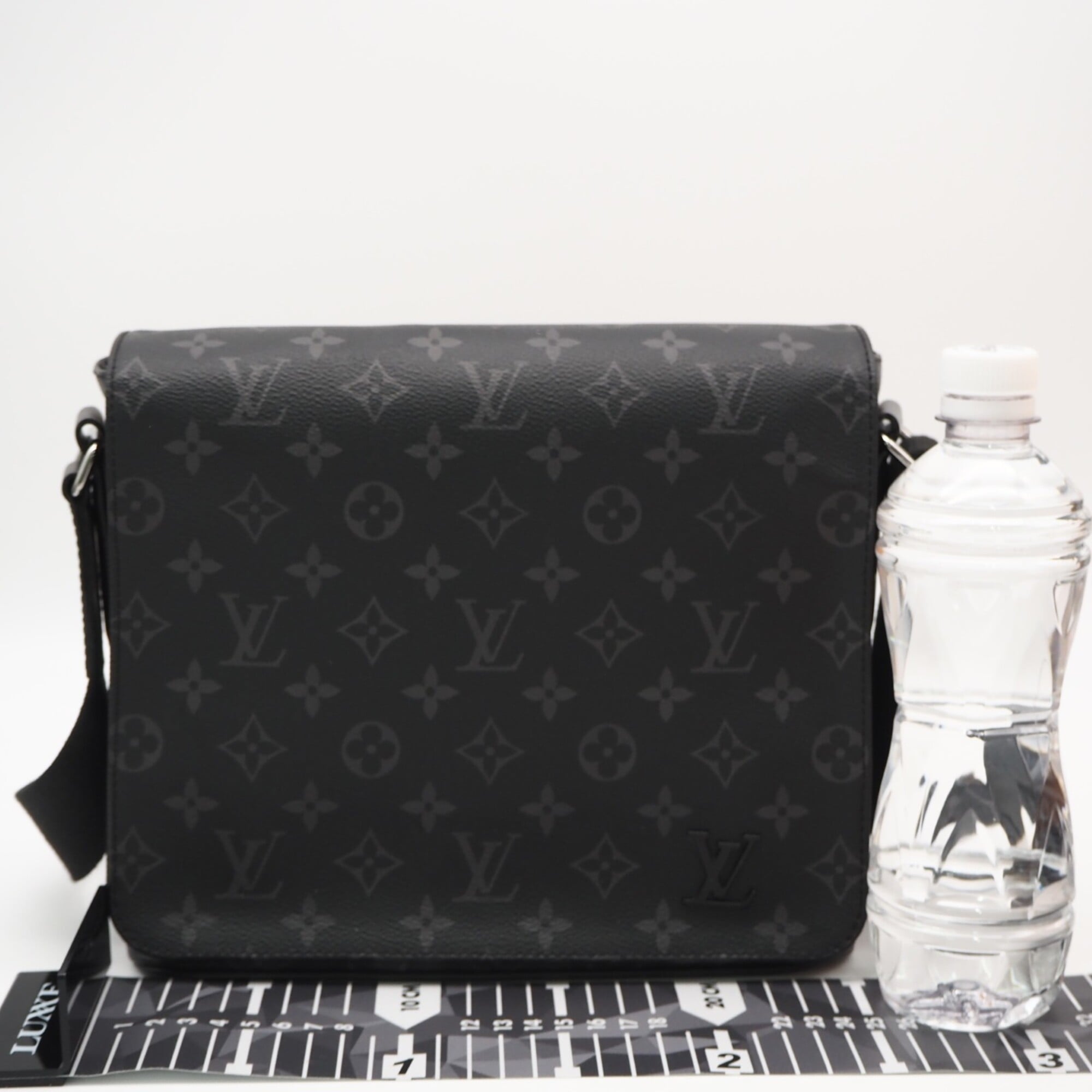 Louis Vuitton Monogram Eclipse Black Gray Coated Canvas Leather Shoulder Bag (Pre-Owned)