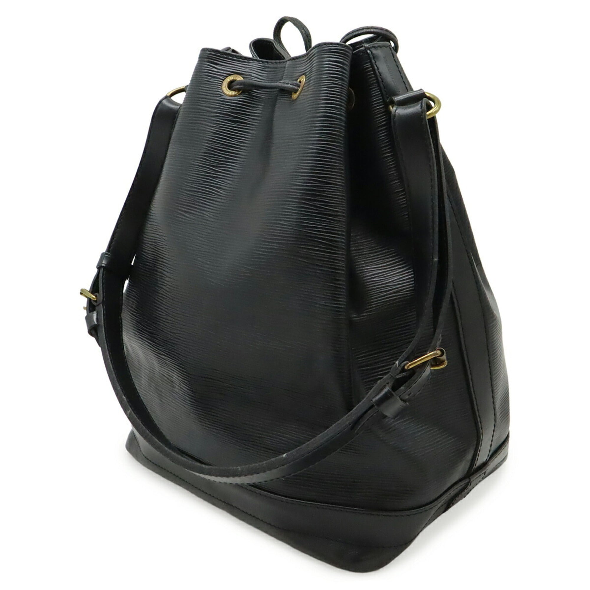 Louis Vuitton Black Noir Epi Leather Shoulder Bag (Pre-Owned)