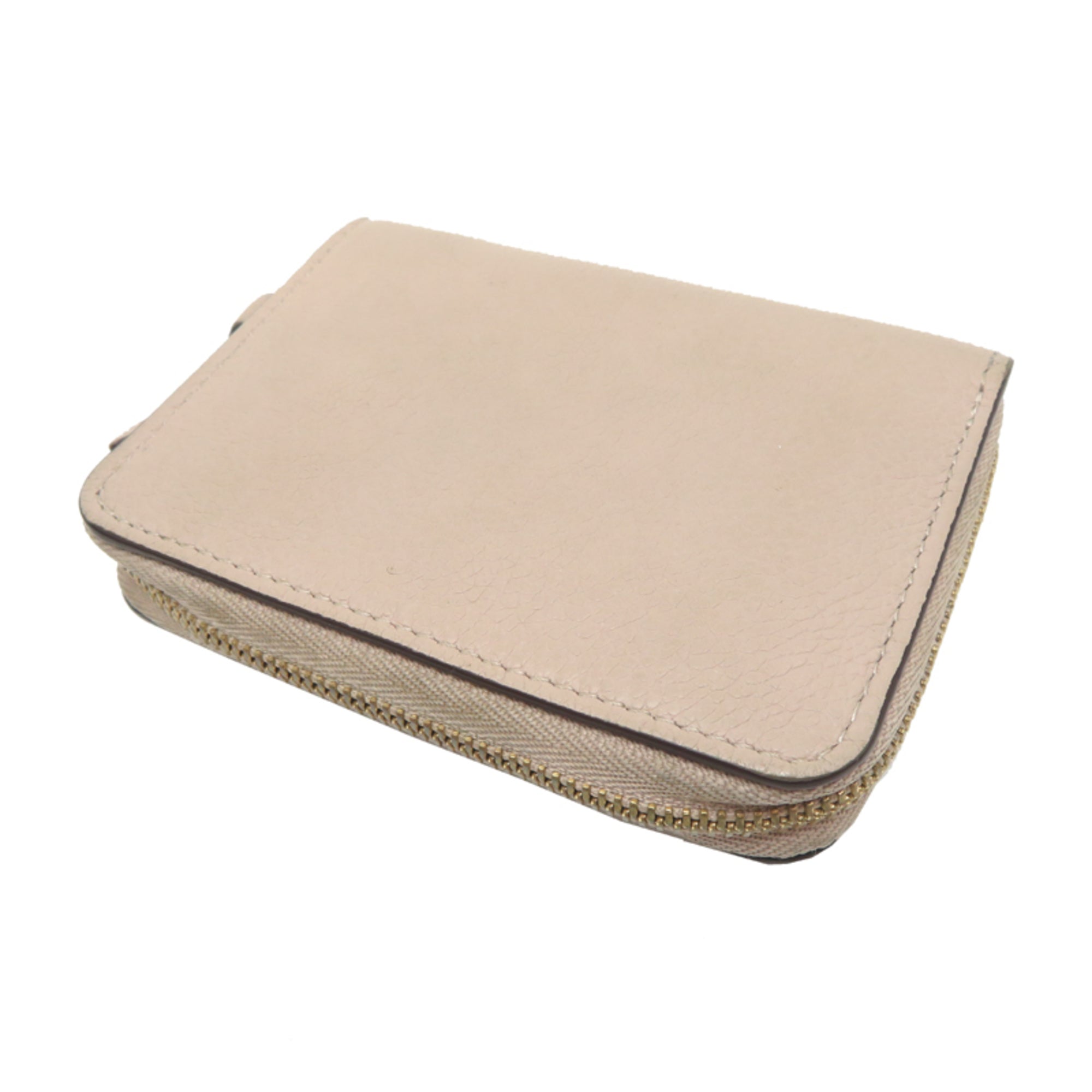 Louis Vuitton Beige Leather Coin Purse/Coin Case (Pre-Owned)