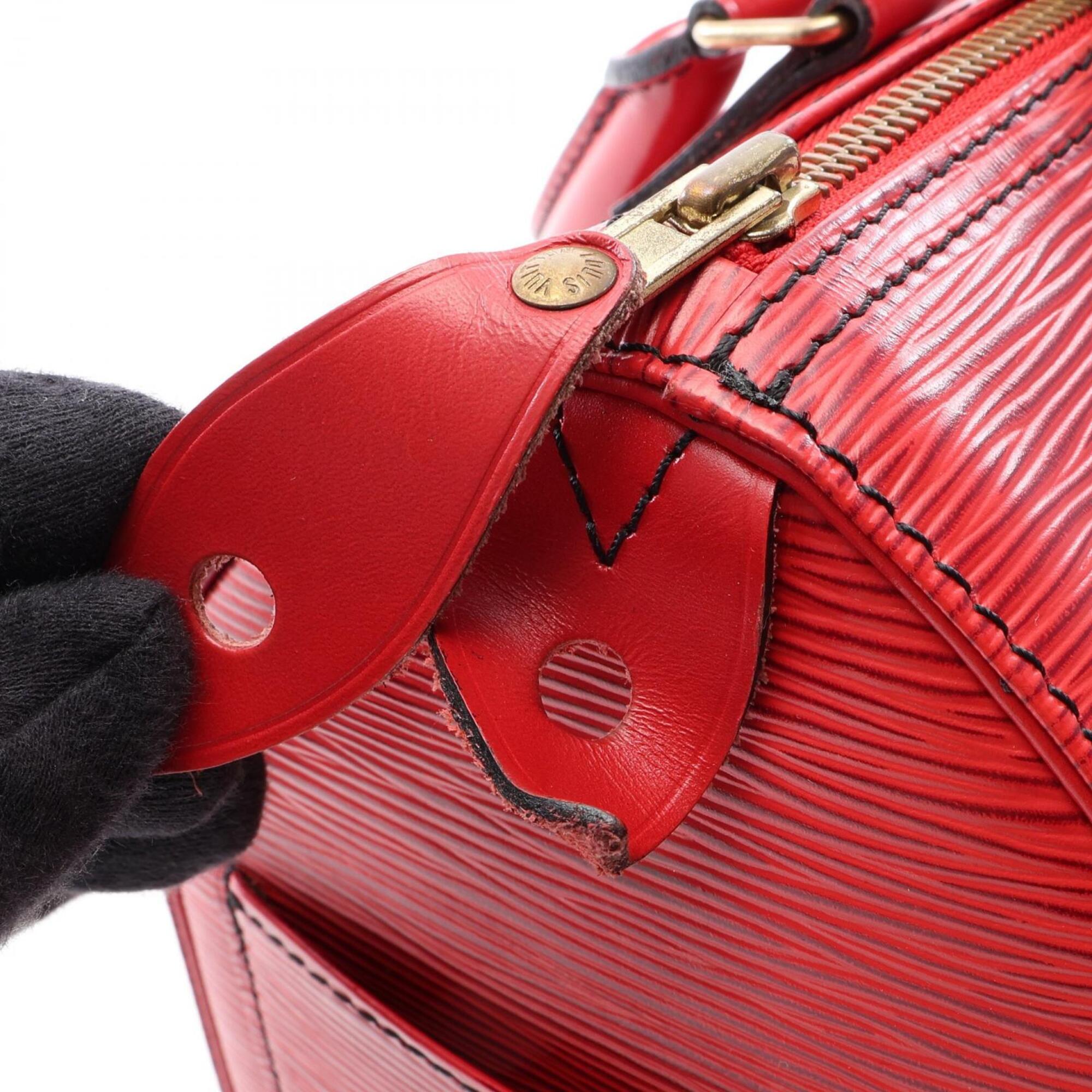 Louis Vuitton Castilian Red Red Color Leather Handbag (Pre-Owned)