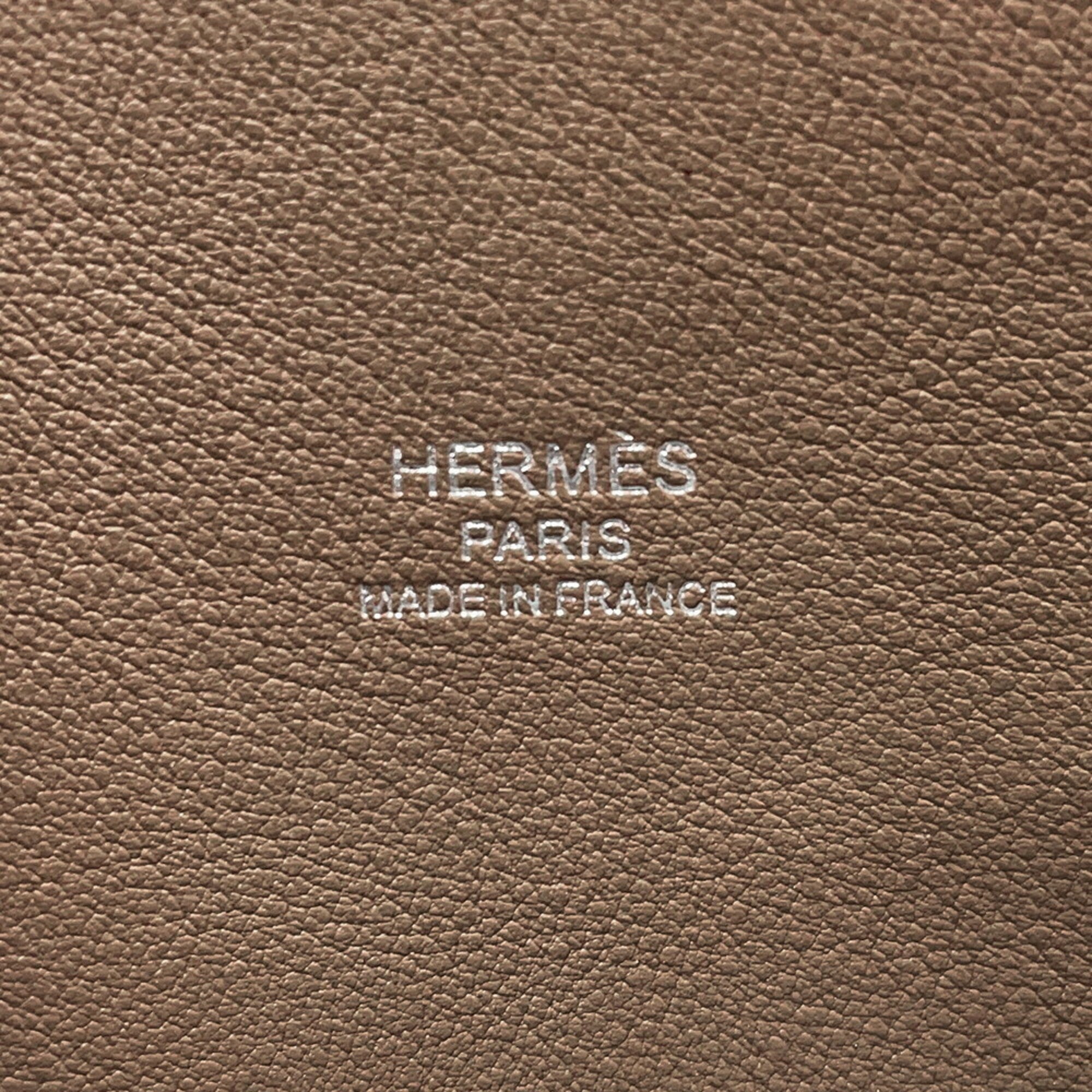 Hermes Bolide Etoupe Gray Epsom Leather Handbag (Pre-Owned)