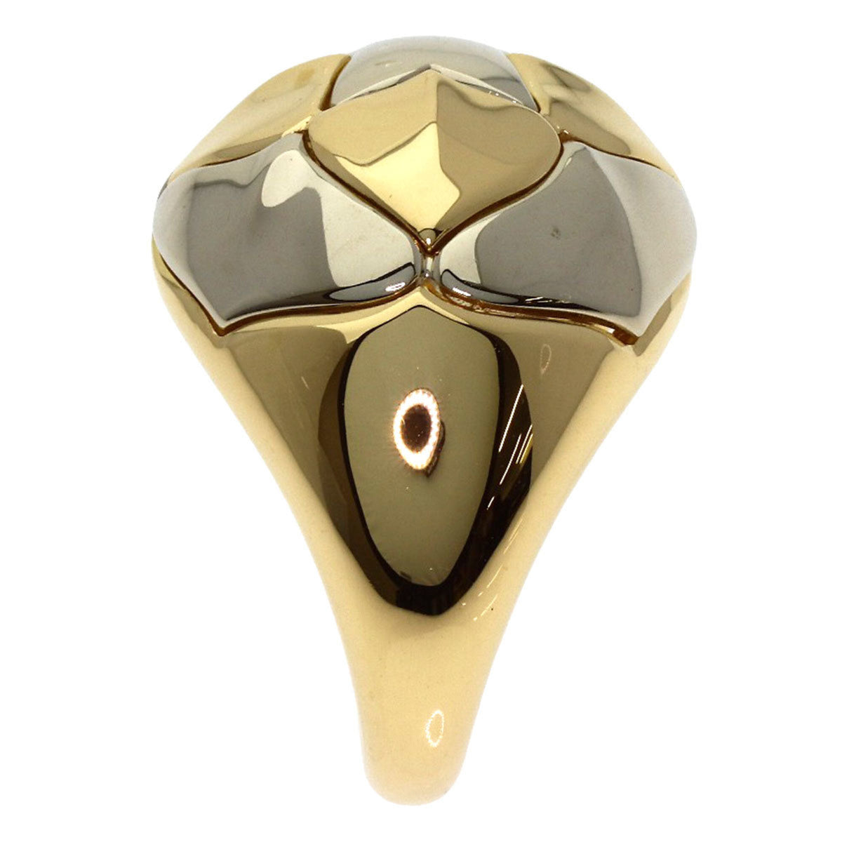 Bvlgari Yellow Gold (18K) White Gold (18K) Band Ring (Pre-Owned)