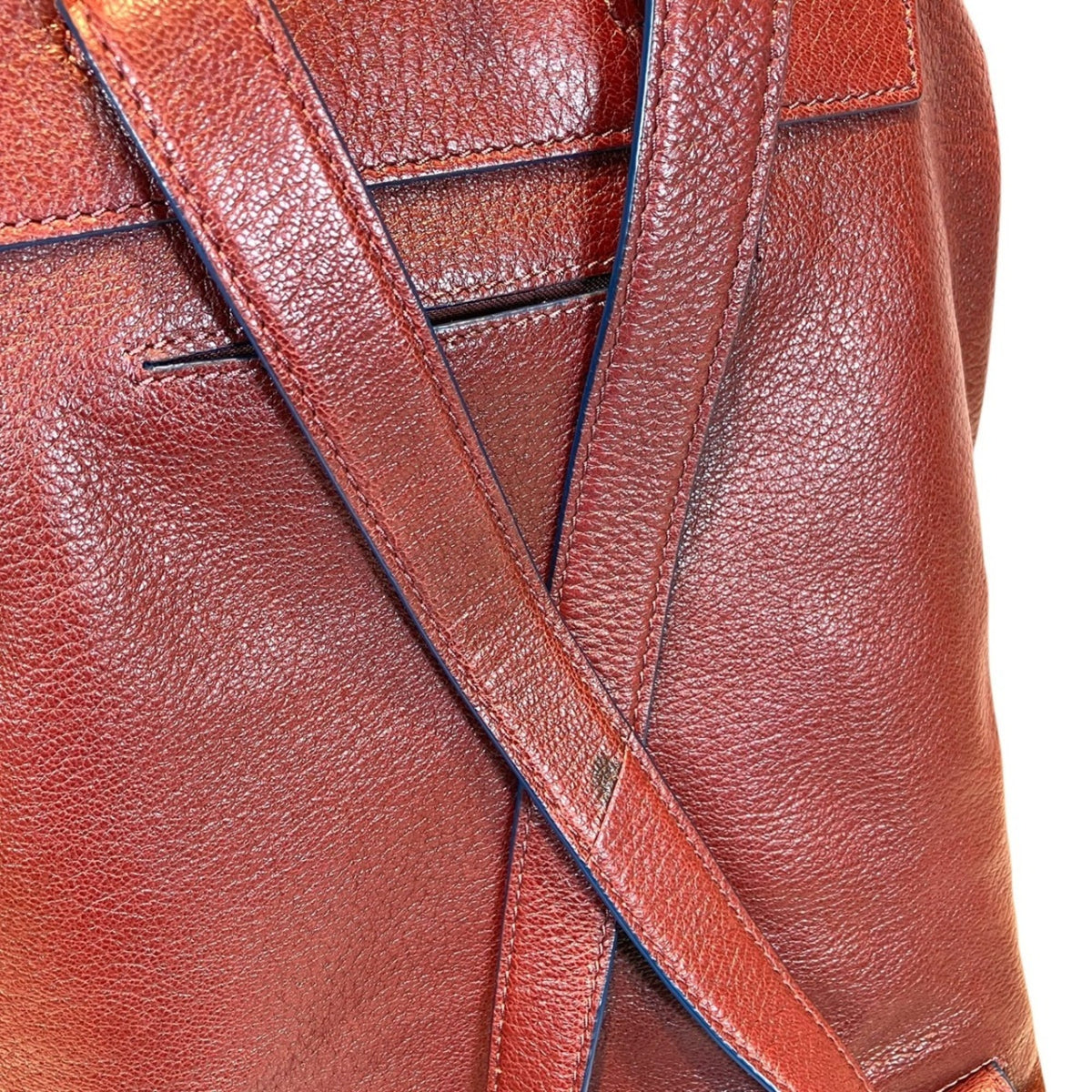 Tory Burch Burgundy Leather Backpack (Pre-Owned)