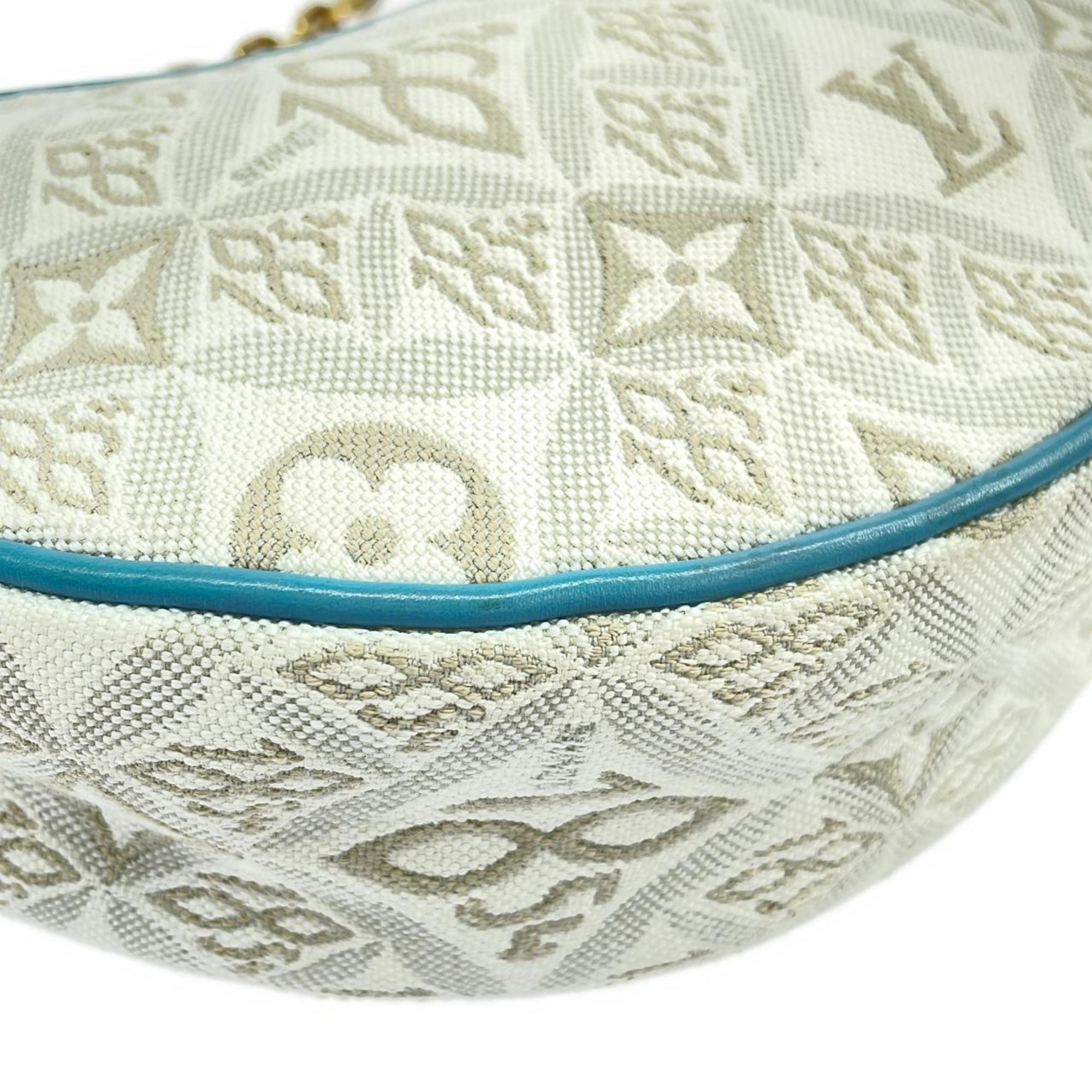 Louis Vuitton Gold Jacquard Shoulder Bag (Pre-Owned)