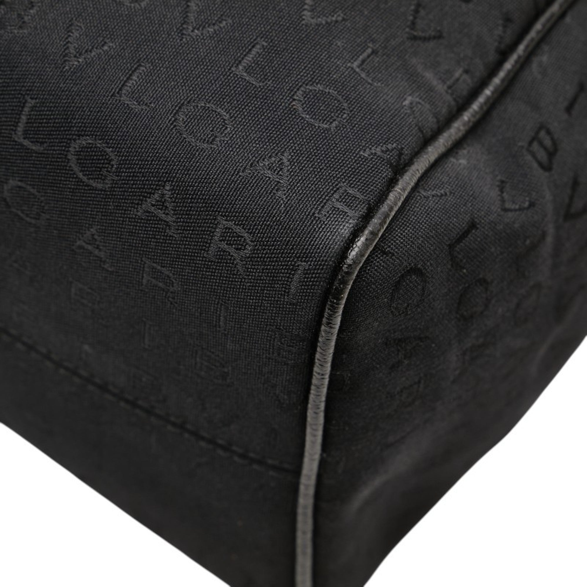 Bvlgari Black Canvas Leather Tote Bag (Pre-Owned)