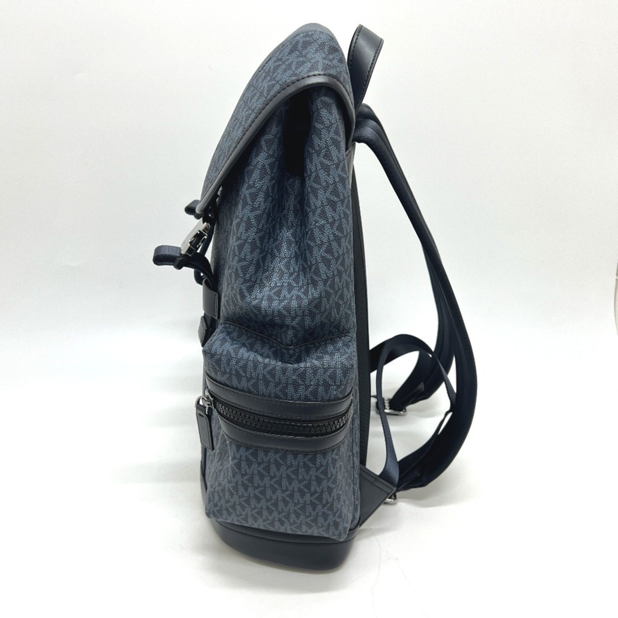 Michael Kors Navy Pvc Leather Backpack (Pre-Owned)